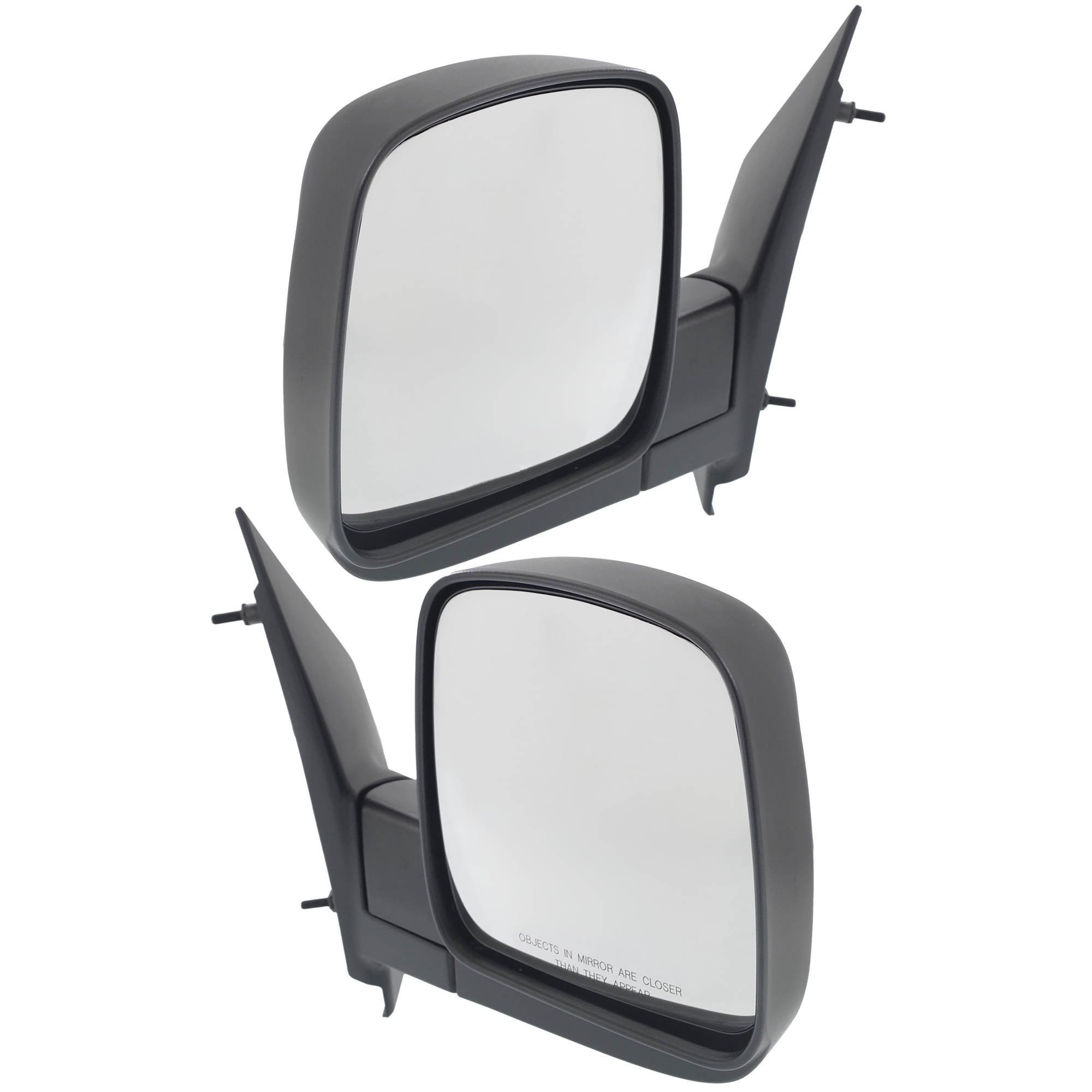 AM EXPRESS SAVANA VAN 03-07 MIRROR RH AND LH Non Towing Manual Adjust Manual Folding Non Heated Textured Standard Type No Signal Light SKU SET CV53R Partslink GM1320284 GM1321284 OEM 15937986-15937996