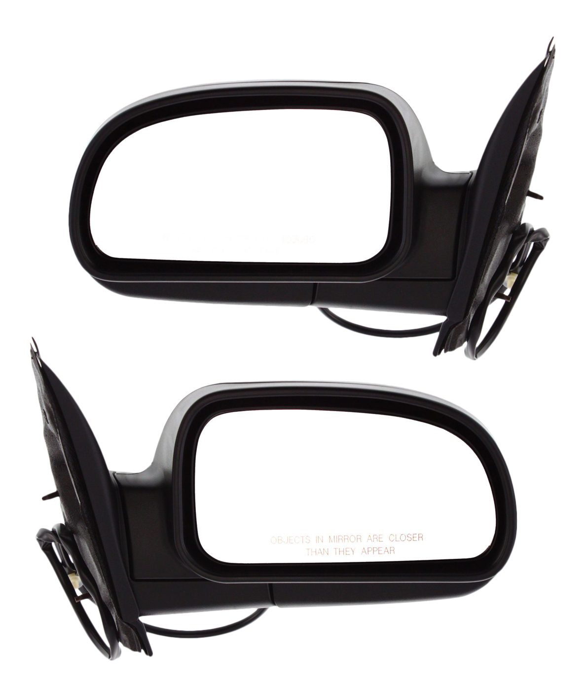 AM TRAILBLAZER 06-09 MIRROR RH AND LH Power Manual Folding Heated Paintable No Signal Light SS Model SKU SET CV84ER Partslink GM1320331 GM1321331 OEM 19120877-19120879