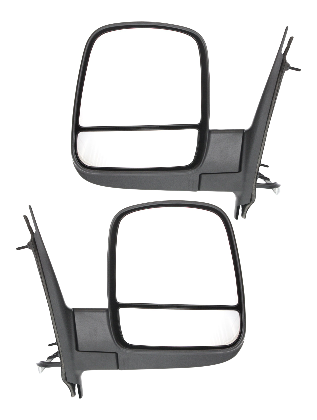 AM EXPRESS SAVANA VAN 08-23 MIRROR RH AND LH Non Towing Power Manual Folding Heated Textured Standard Type No Signal Light SKU SET CV86ER Partslink GM1320396 GM1321396 OEM 15227418-15227437