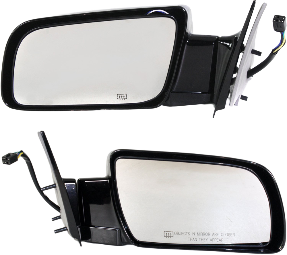 AM C K FULL SIZE P U 88-02 MIRROR RH AND LH Non Towing Power Manual Folding Heated Paintable Standard Type SKU SET CV94ER Partslink GM1320276 GM1321276 OEM 15764747 PFM 15764748 PFM