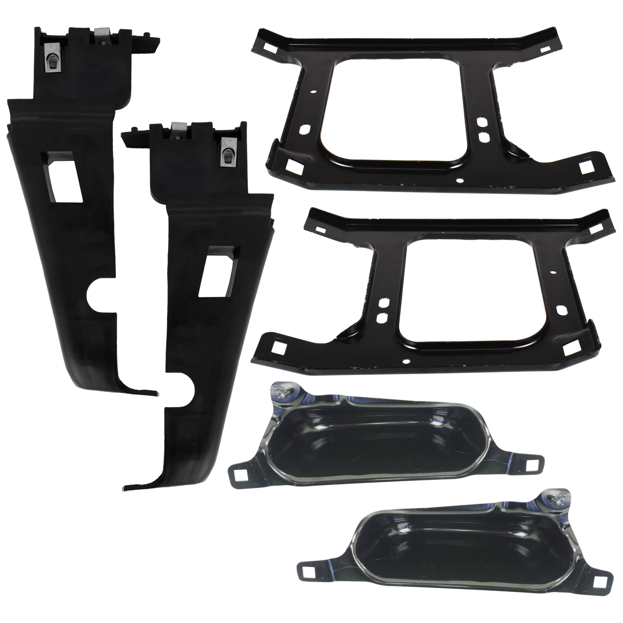 AM DODGE FULL SIZE PICKUP 06-08 FRONT BUMPER BRACKET RH AND LH Upper Set of 6 SKU SET D013107 A Partslink CH1066127 CH1066130 CH1066138 CH1067127 CH1067130 CH1067138 OEM 55077208AA 55077209AA 55077956