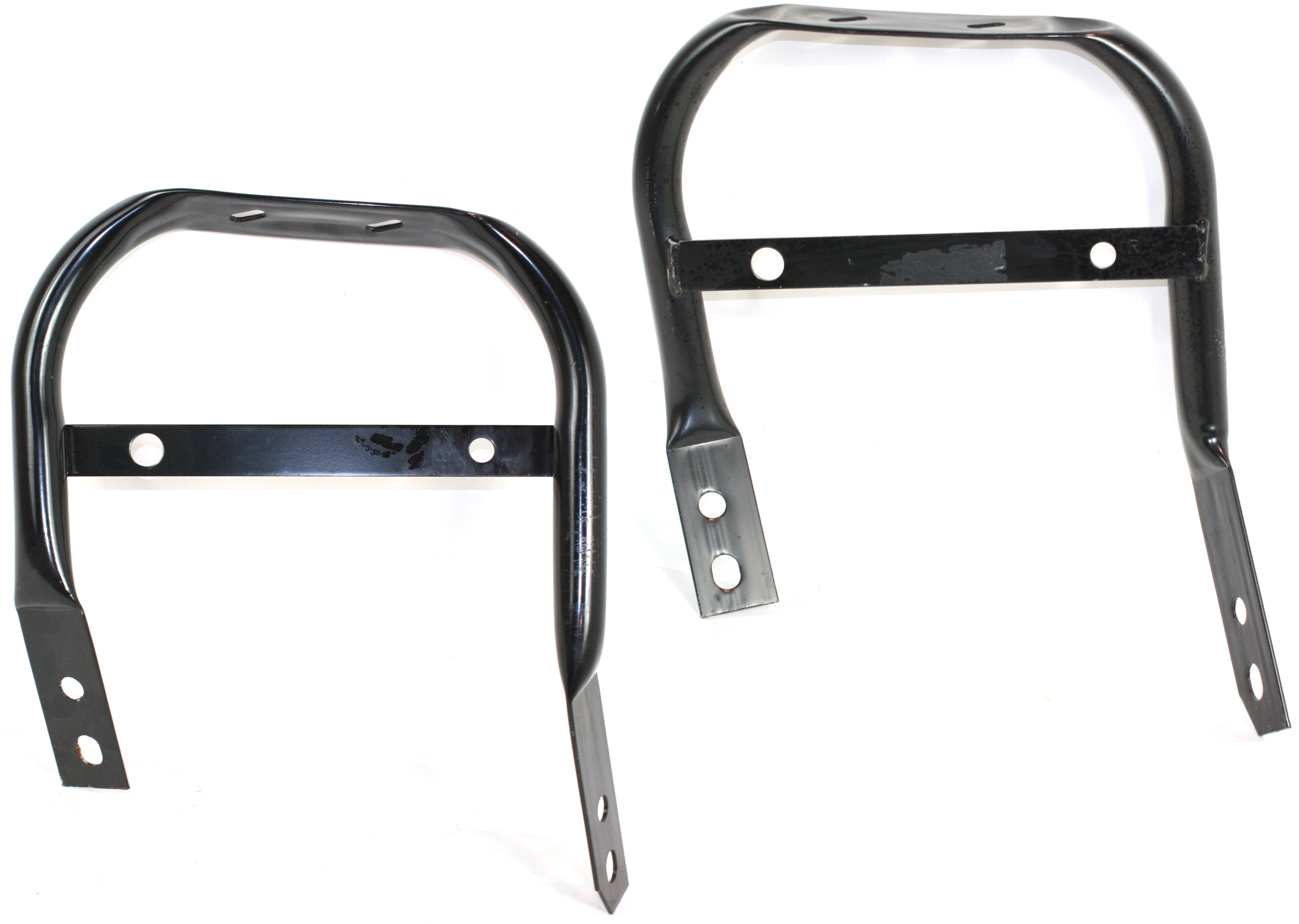 AM RAM FULL SIZE PICKUP 97-02 FRONT BUMPER BRACKET RH AND LH Outer Old Body Style SKU SET D013149 Partslink CH1067136 CH1066136 OEM 55077014AB 55077015AB