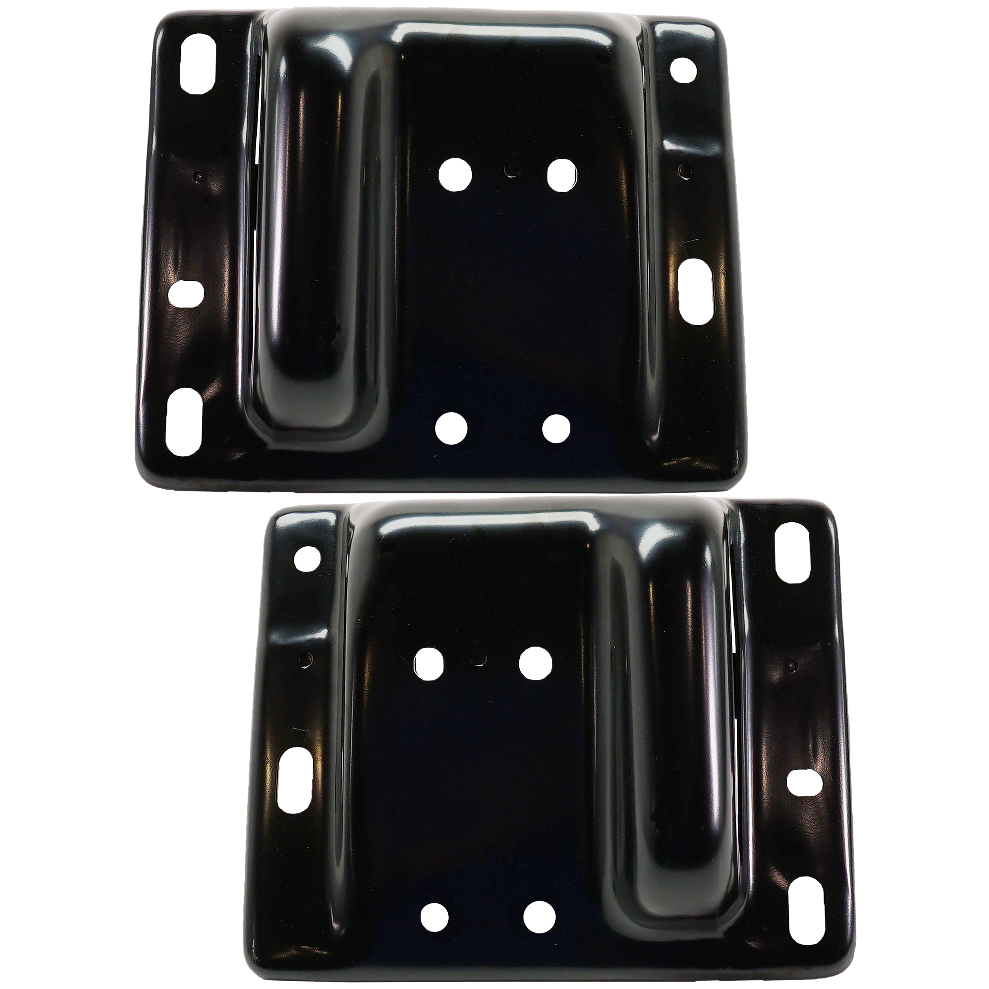 AM RAM P U 2500-3500-03-18 FRONT BUMPER BRACKET RH AND LH Steel w o Tow Hook SKU SET D013151 Partslink CH1067135 CH1043107 CH1066135 CH1042107 OEM 55077314AH 68196250AA 55077315