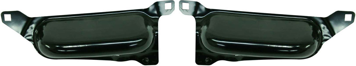 AM DODGE FULL SIZE P U 06-08 FRONT BUMPER BRACKET RH AND LH Lower w Chrome SKU SET D013157 Partslink CH1067139 CH1066139 OEM 55077958AB 55077959AA