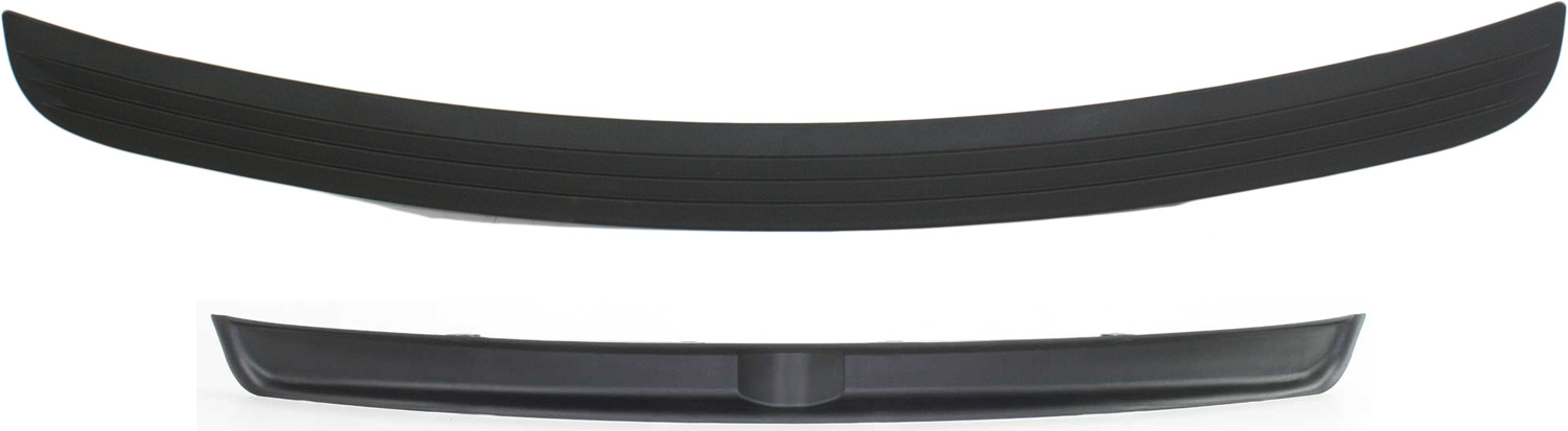 AM DODGE FULL SIZE P U 03-05 FRONT BUMPER MOLDING Black 1 Piece Inner Filler w Steel Bumper w o Tow Hook Exc. Sport SRT Models SKU SET D040301 B Partslink CH1091101 CH1019102 OEM 55077896AC 55077342AC