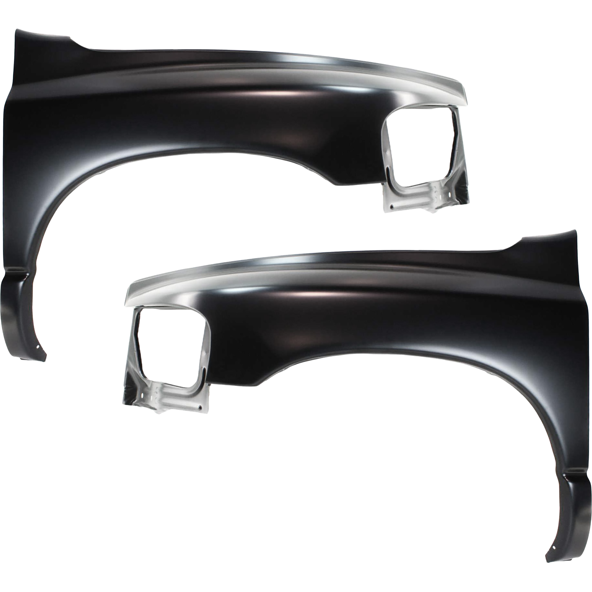 AM DODGE FULL SIZE P U 1500-02-05-2500-3500-03-05 FRONT FENDER RH AND LH Primed Steel CAPA SKU SET D220115Q Partslink CH1241232C CH1240232C OEM 55276208AD 55276970AA 55276209