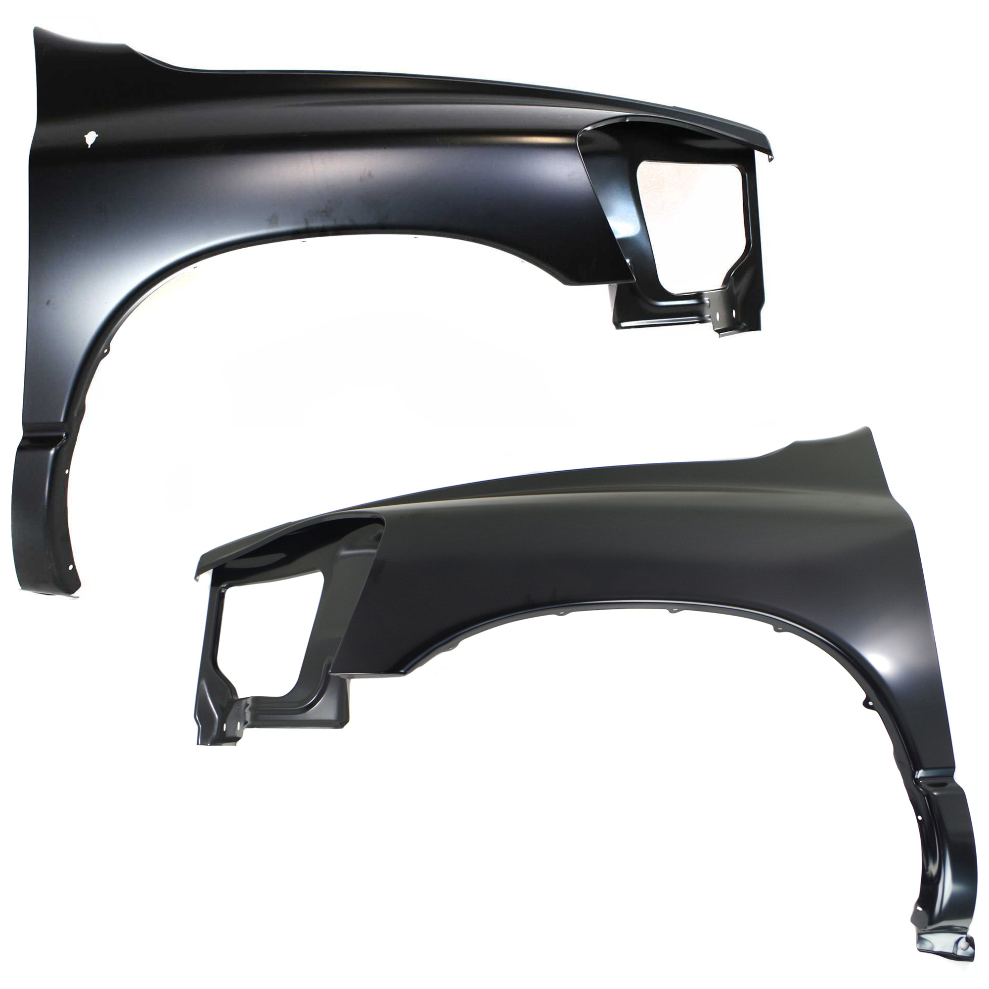 AM DODGE FULL SIZE P U 06-09 FRONT FENDER RH AND LH Primed Steel SKU SET D220135 Partslink CH1241255 CH1240255 OEM 55276986AB 55276987AB