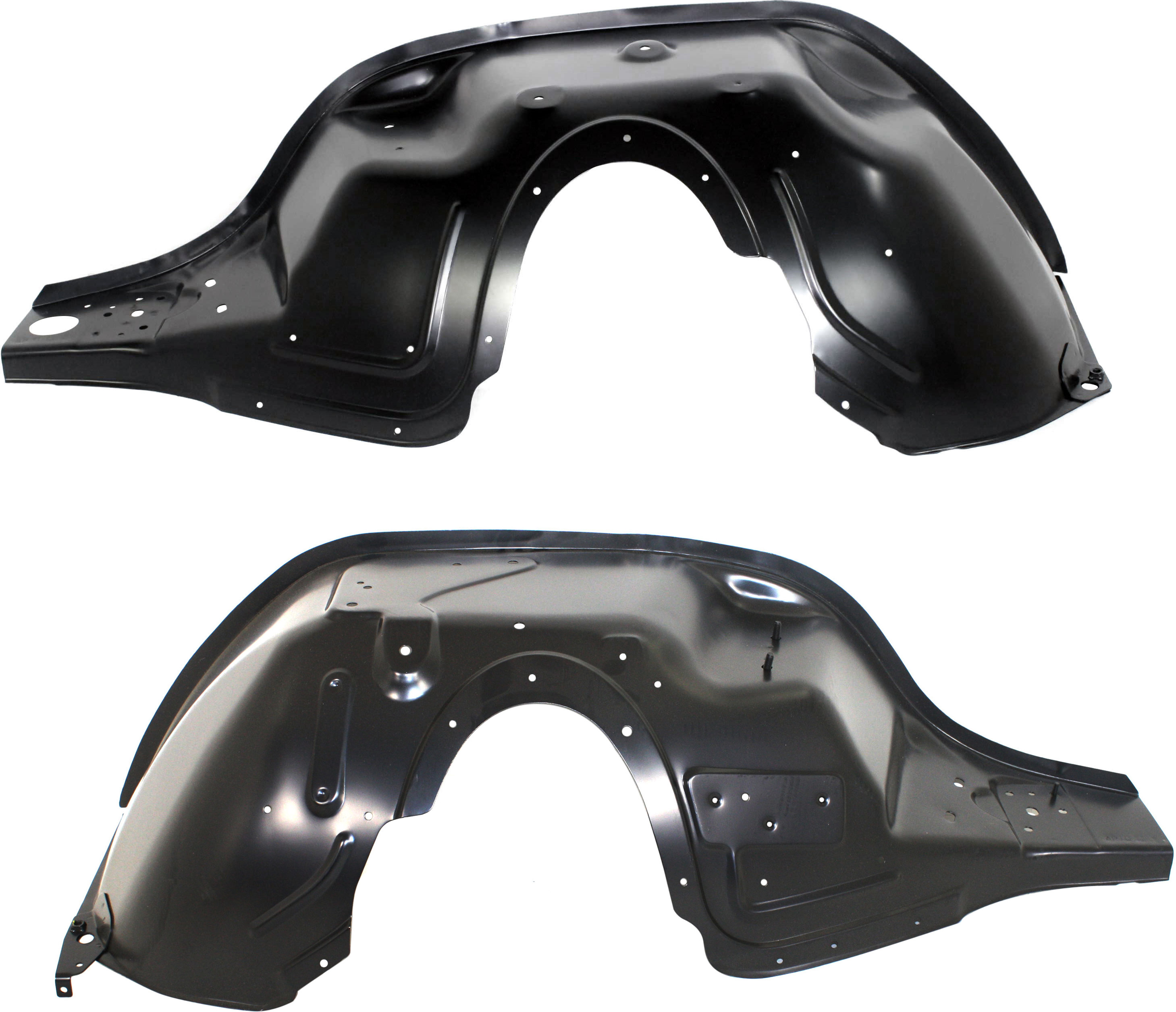 AM RAM 1500-94-01-2500-3500-94-02 FRONT WHEELHOUSE RH AND LH Steel Black SKU SET D220501 Partslink CH1247101 CH1246101 OEM 55275310AH 55275311AH