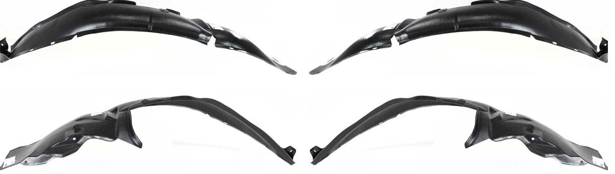 AM NEON 00-01-03-05 FRONT FENDER LINER RH and LH SE SXT SRT 4 Models 03-05 SKU SET D222105 Partslink CH1248107 CH1249107 OEM 5008676AB 5008677AB
