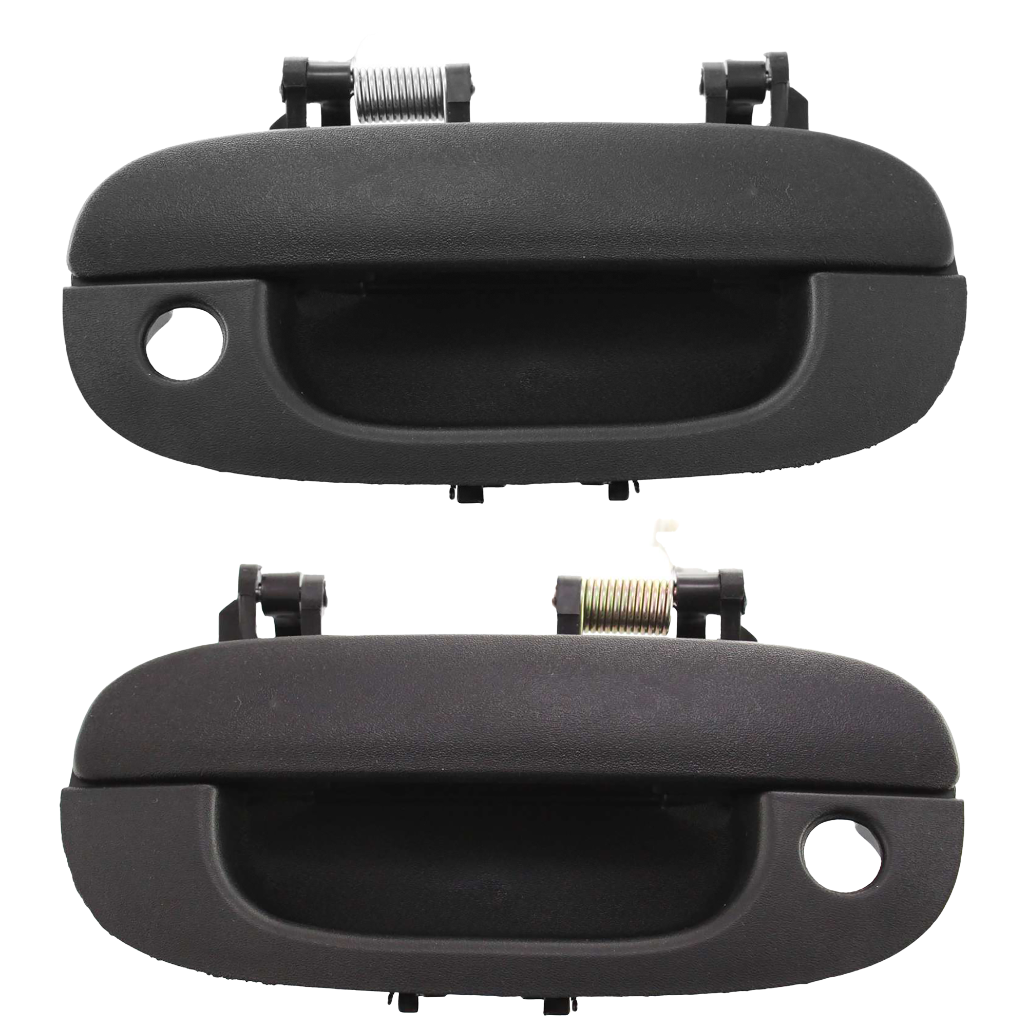 AM DODGE FULL SIZE P U 94-02 FRONT EXTERIOR DOOR HANDLE RH AND LH Textured Black w Keyhole SKU SET D462101 Partslink CH1311102 CH1310102 OEM 55275022AB 55275023AB