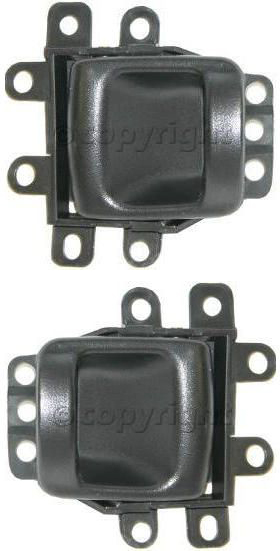 AM NEON 95-99 FRONT INTERIOR DOOR HANDLE RH AND LH Textured Black Plastic SKU SET D462133 Partslink CH1353104 CH1352104 OEM FX36PS6 FX37PS6