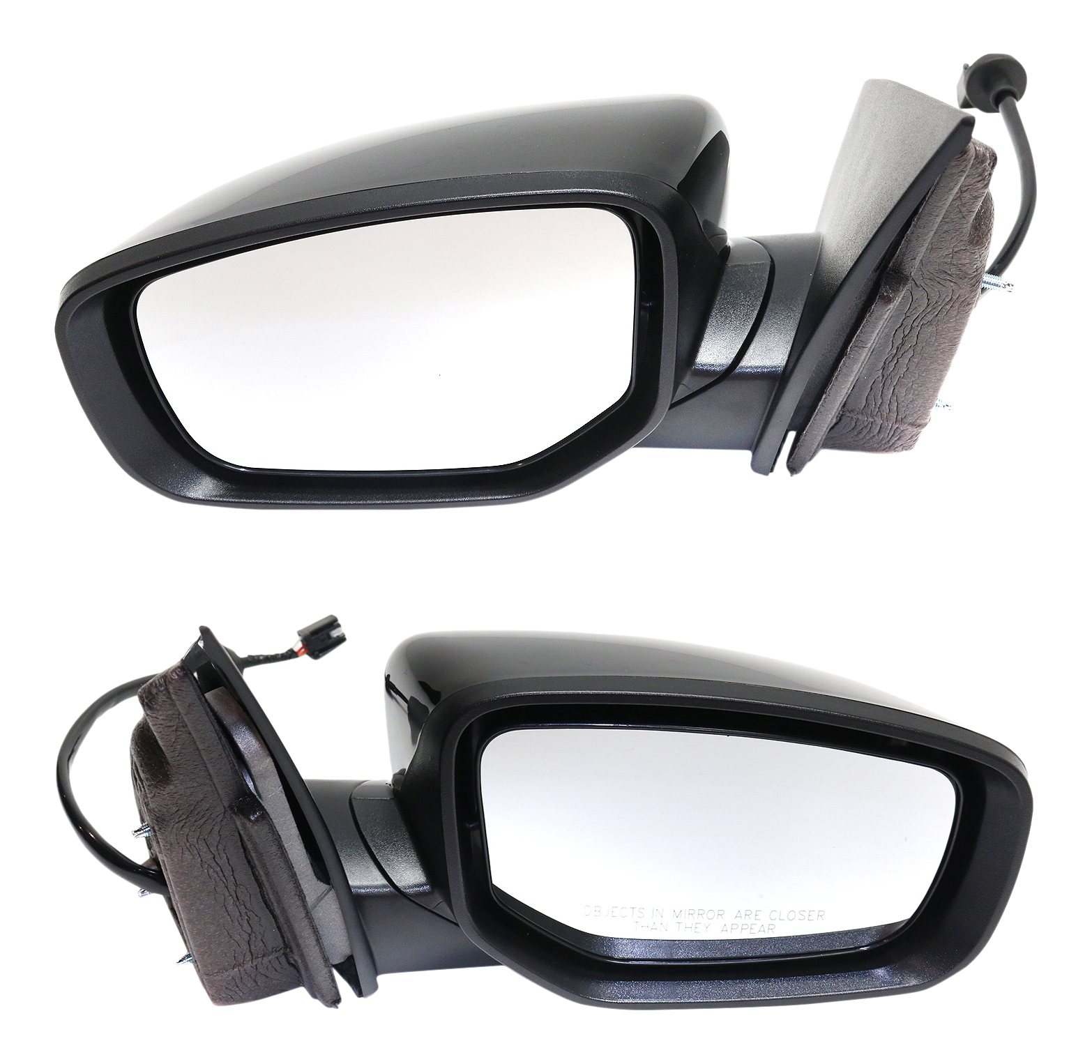 AM DART 16-16 MIRROR RH AND LH Power Manual Folding Non Heated Paintable No Signal Light SKU SET DG111ER Partslink CH1320406 CH1321406 OEM 6AC721X8AA 6AC731X8AA