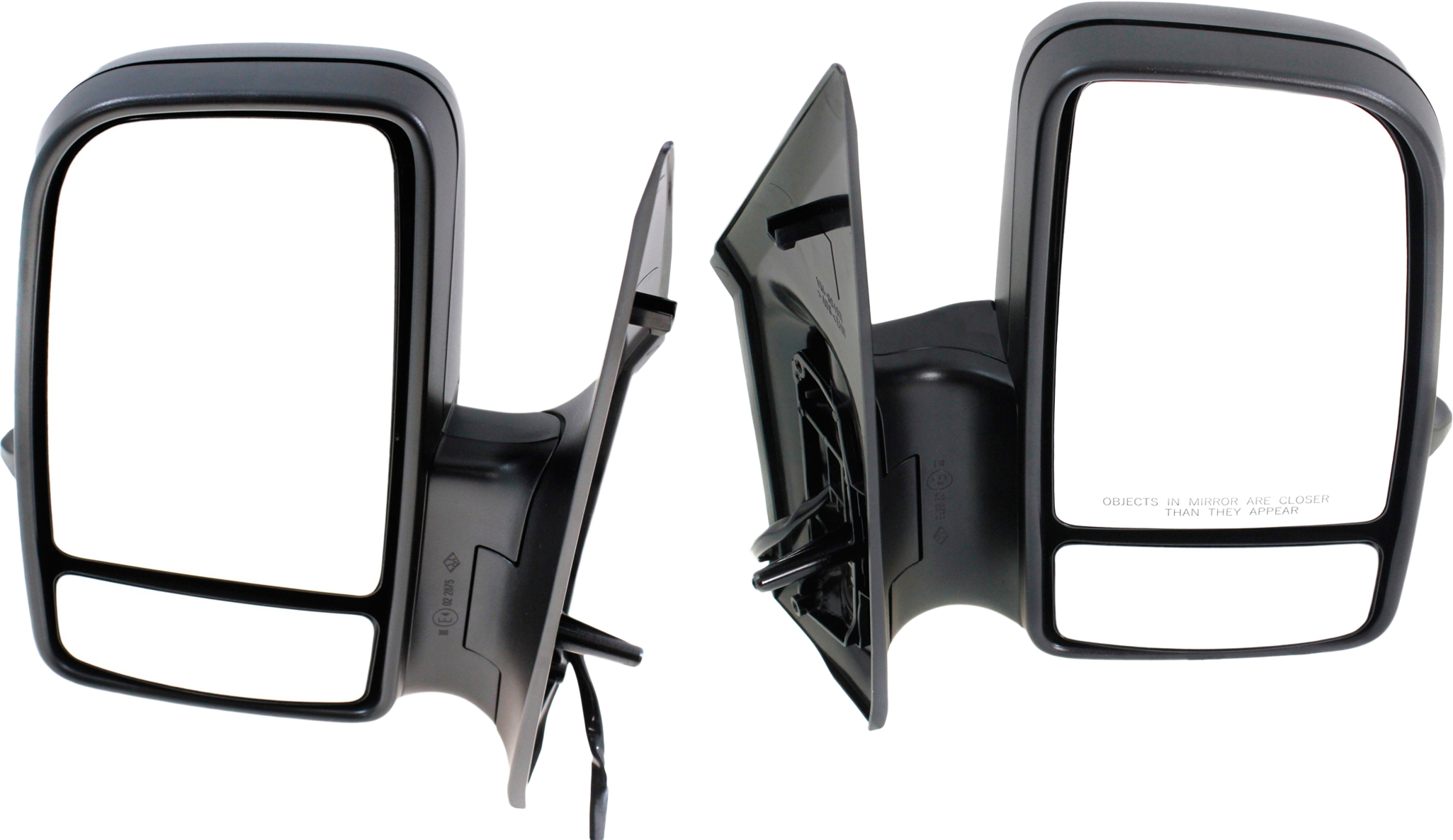 AM SPRINTER 10-18 MIRROR RH AND LH Non Towing Power Manual Folding Heated Textured w Signal Light SKU SET DG113ER S Partslink MB1320114 MB1321114 OEM 9068104516 PFM 9068104616 PFM