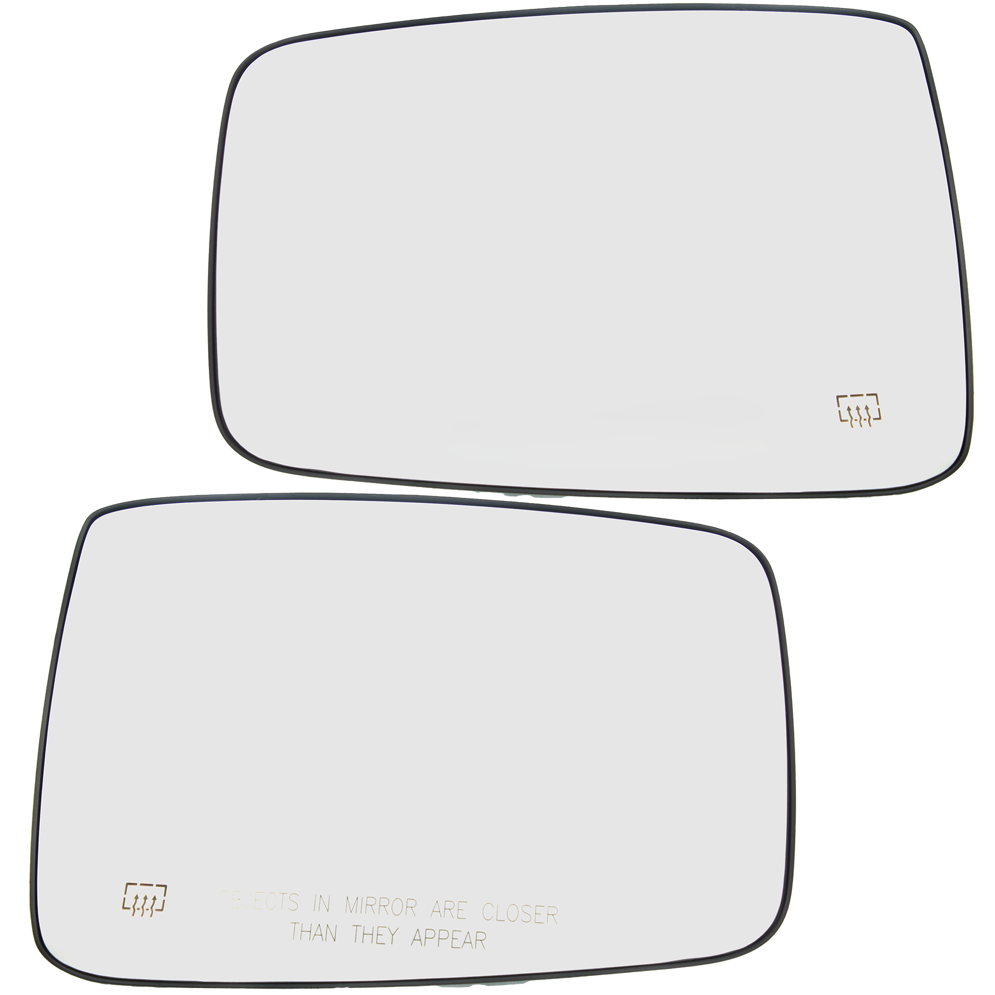 AM RAM 1500-09-22-2500-10-18 MIRROR GLASS RH AND LH Heated Non Towing w Backing Plate No Auto dimming RAM 1500-10-22 w o Towing Pkg Includes 19-23-1500 Classic SKU SET DG119GR Partslink CH1324117 CH1325117 OEM 68050298AA 68050299AA 68079363