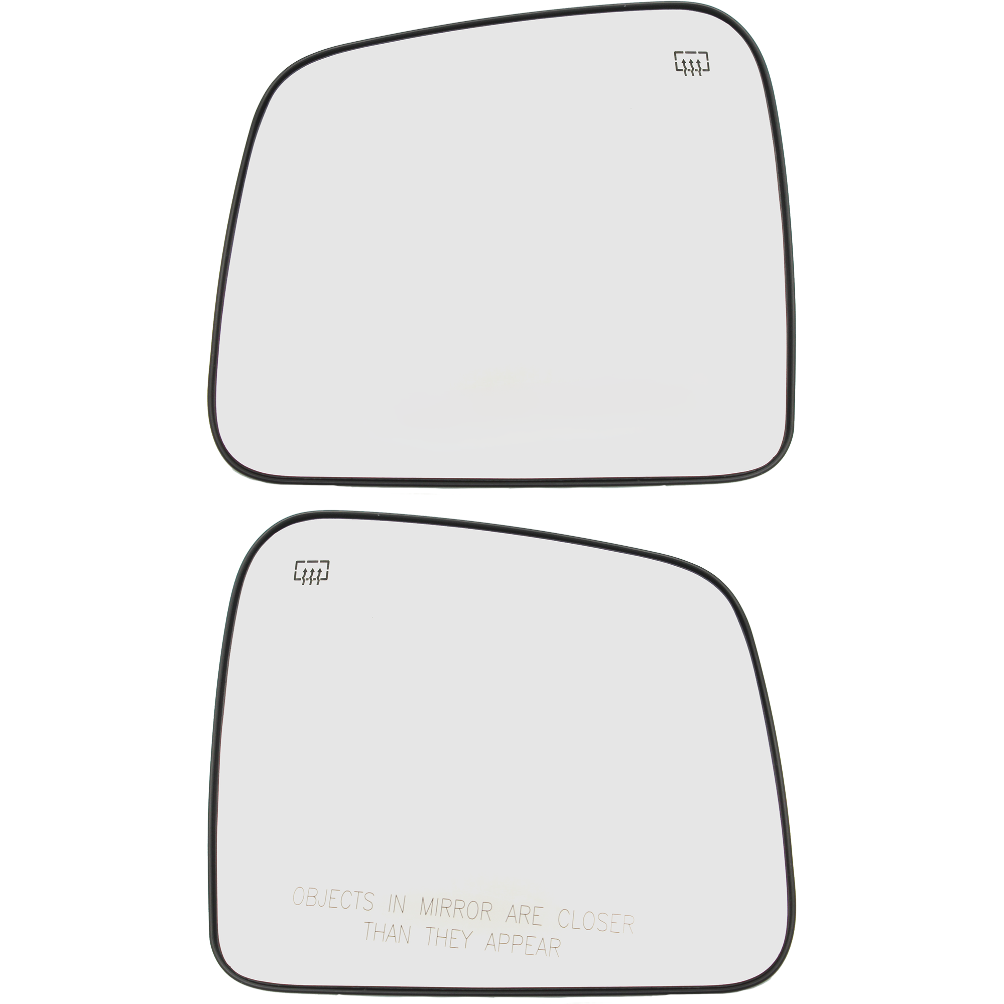 AM DURANGO 11-25 GRAND CHEROKEE 11-22 MIRROR GLASS RH AND LH Heated w Backing Plate No Blind Spot Detection SKU SET DG121GR OEM 68092051AB 68092053AB 68082641