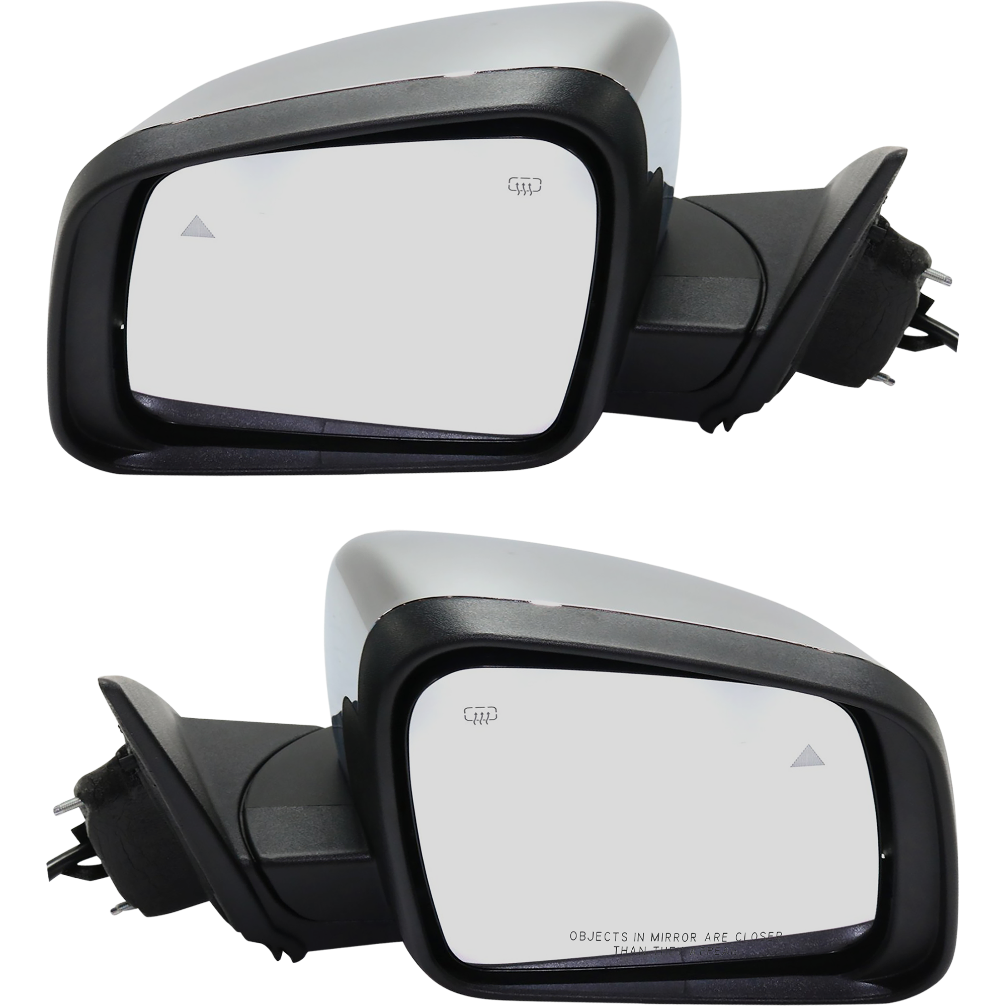 AM DURANGO 11-22 MIRROR RH AND LH Power Manual Folding Heated Chrome w BSD Memory and Signal Light No Auto dimming SKU SET DG123CR S Partslink CH1320420 CH1321420 OEM 68237574AF 68237574AD 68237575