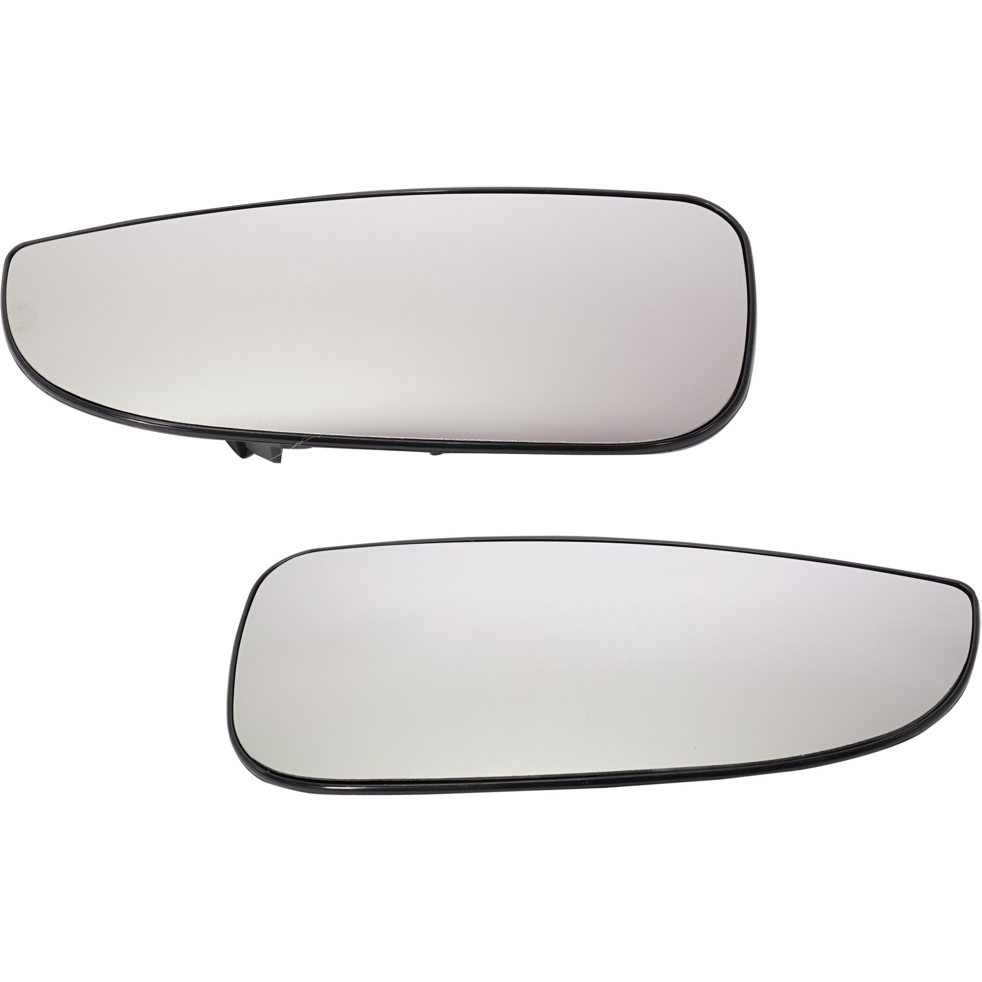 AM PROMASTER VAN 14-23 MIRROR GLASS RH AND LH Lower Manual Non Heated Non Towing w Backing Plate SKU SET DG139GR Partslink CH1324192 CH1325192 OEM 68095308AA 68095309AA