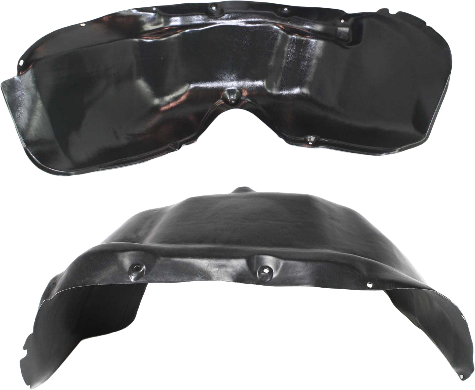 AM DODGE FULL SIZE P U 94-02 FRONT FENDER LINER RH AND LH 2WD Heavy Duty Suspension 4WD SKU SET DG14009 Partslink CH1249104 CH1248104 OEM 55346052-55346053