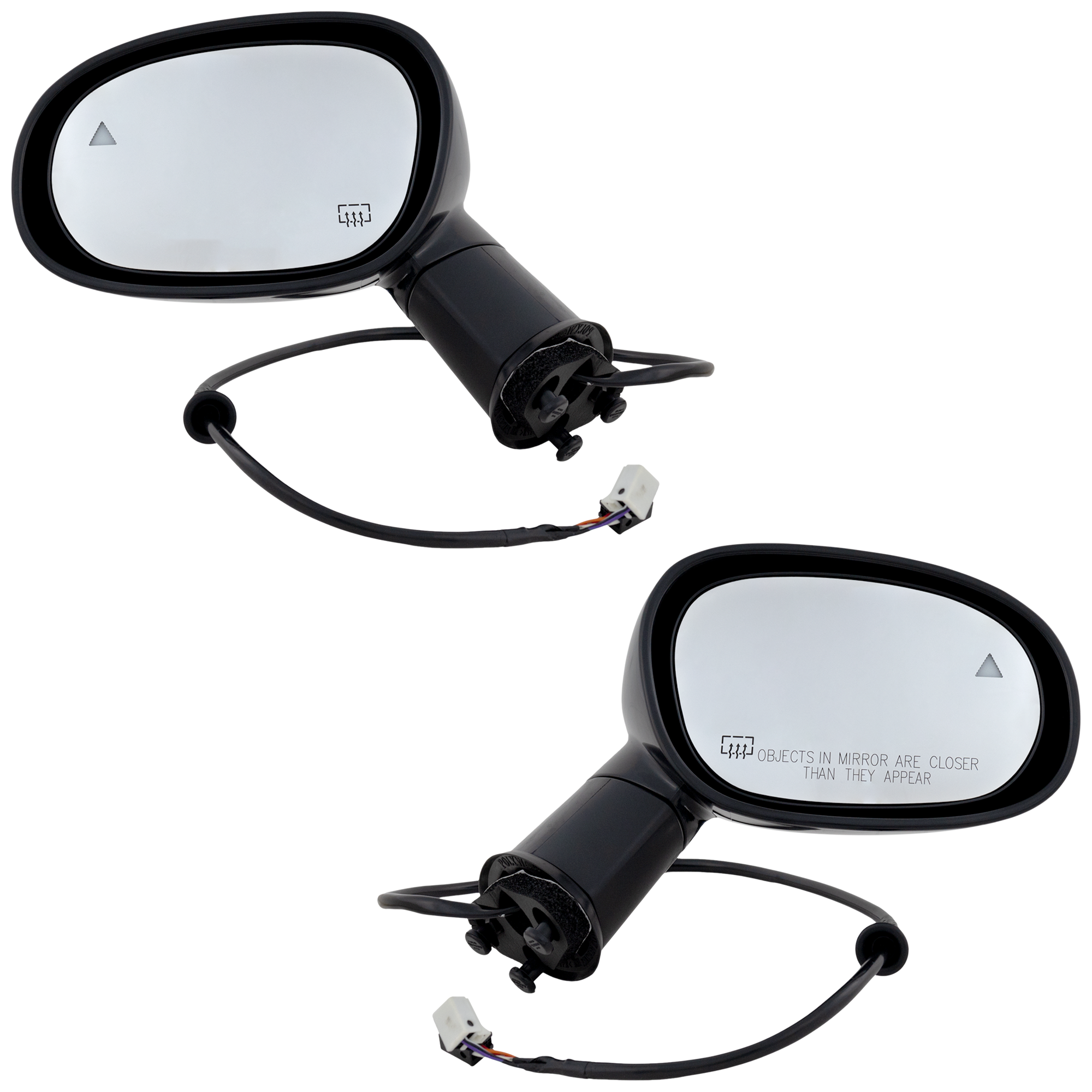 AM CHALLENGER 15-19 MIRROR RH AND LH Power Manual Folding Heated Paintable w BSD in Glass SKU SET DG148ER S Partslink CH1320483 CH1321483 OEM 5LD66DX8AD 5LD67DX8AD