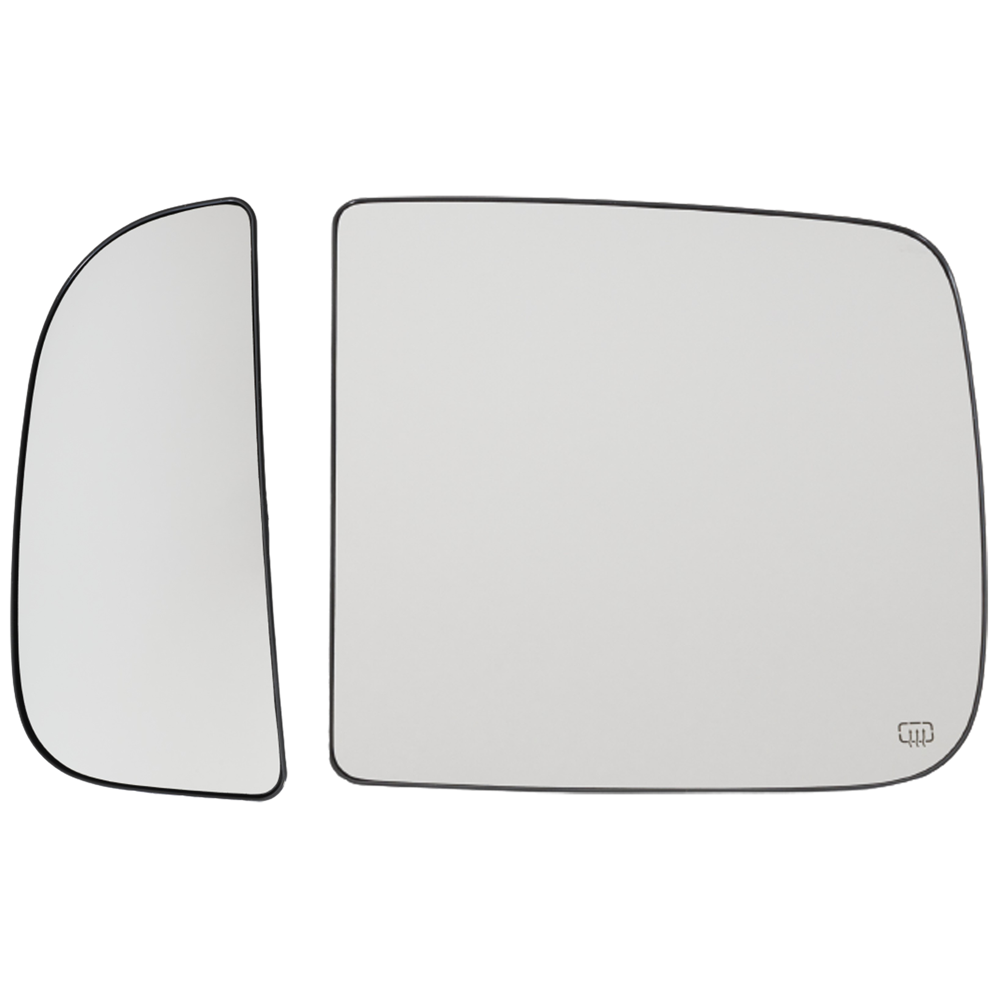AM RAM 1500-11-22-2500-3500-11-18 TOWING MIRROR GLASS LH Upper and Lower Heated Upper?Glass Non Heated?Lower?Glass No Auto dimming Signal Light and Blind Spot Sensor Holes SKU SET DG174GL 2