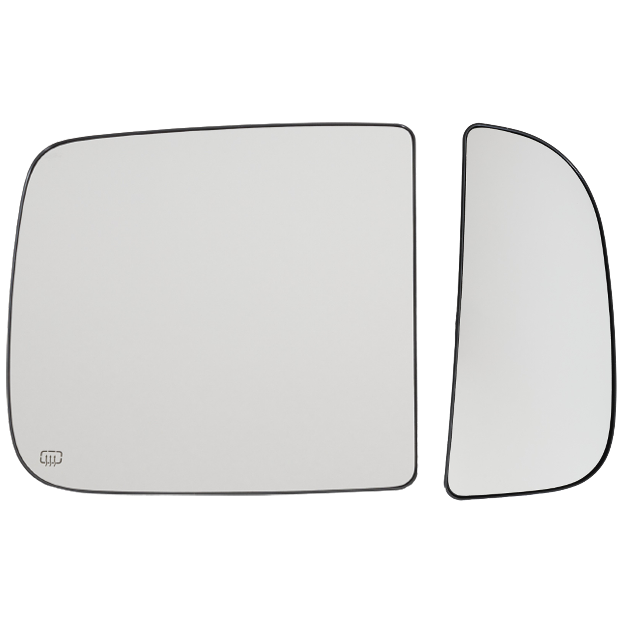 AM RAM 1500-11-22-2500-3500-11-18 TOWING MIRROR GLASS RH Upper and Lower Heated Upper?Glass Non Heated?Lower?Glass No Auto dimming Signal Light and Blind Spot Sensor Holes SKU SET DG174GR 2