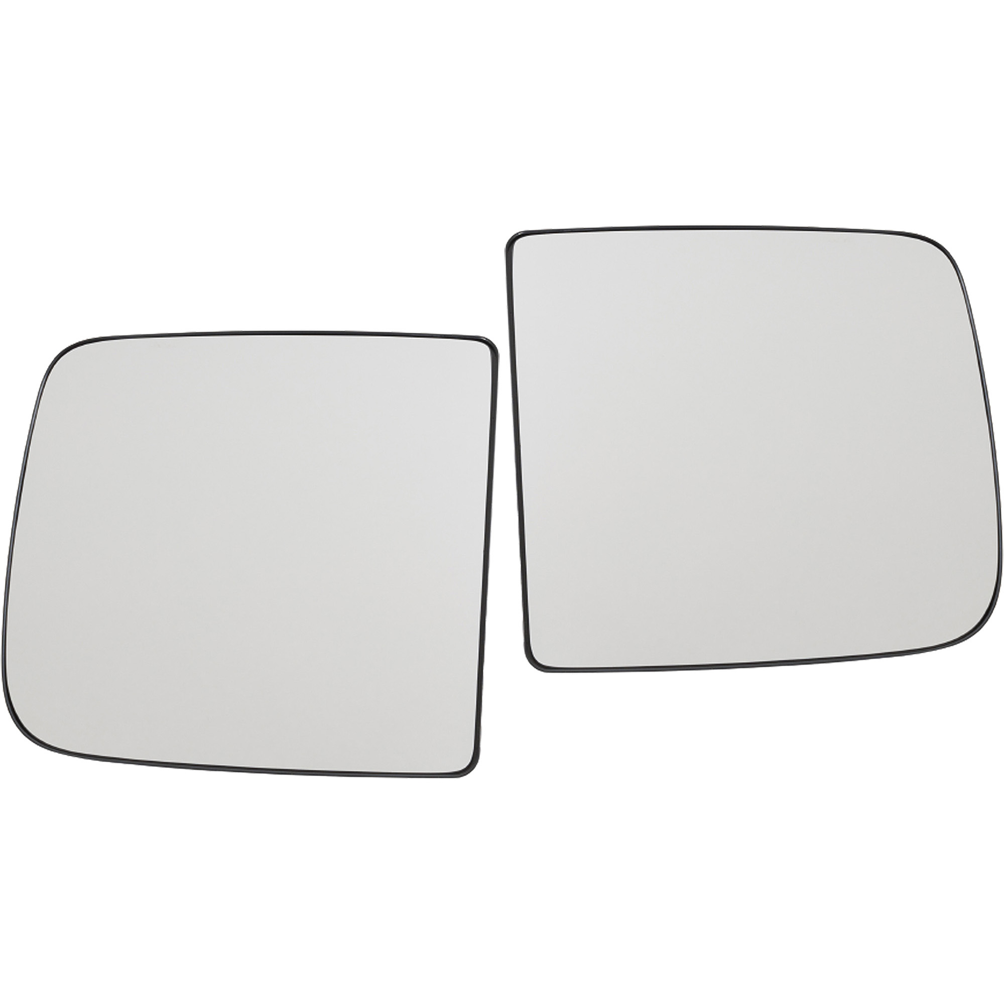 AM RAM 1500-19-22 MIRROR GLASS RH AND LH Upper Manual Towing Non Heated Black Trim w o Surround View Camera Auto Dimming Signal Light and Blind Sport Detection All Cab Types SKU SET DG175GR Partslink CH1325131 CH1324131 OEM 68401388AA 68401389AA