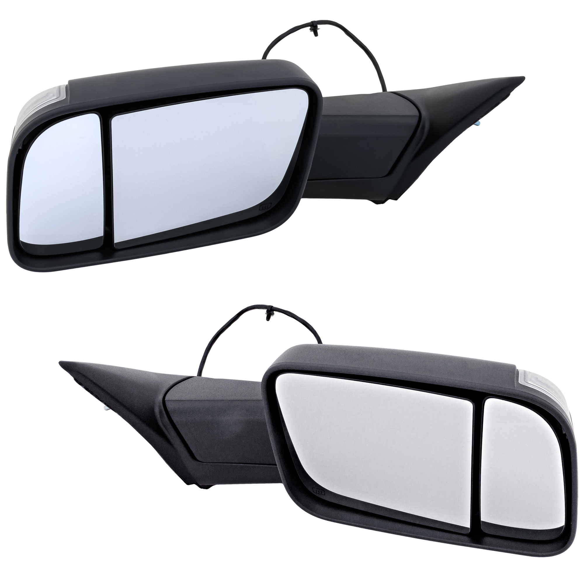 AM RAM 1500 P U 19-24 TOWING MIRROR RH AND LH Power Manual Folding Heated Textured w Puddle Light No Auto dimming BSD Memory and Side Sensor SKU SET DG186ER S OEM 68462962AA PFM 68493429AA PFM