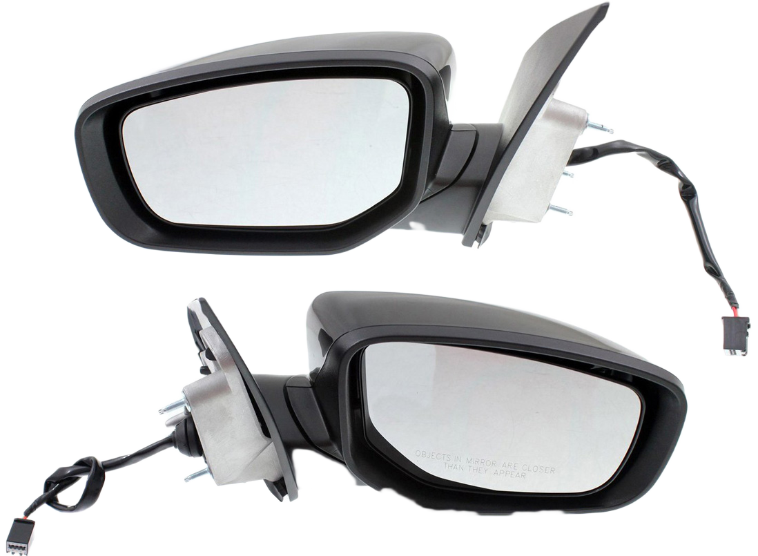 AM DART 13-15 MIRROR RH AND LH Power Manual Folding Non Heated Paintable No Puddle and Signal Lights SKU SET DG18ER Partslink CH1320363 CH1321363 OEM 1TA101X8AH 1TA111X8AH