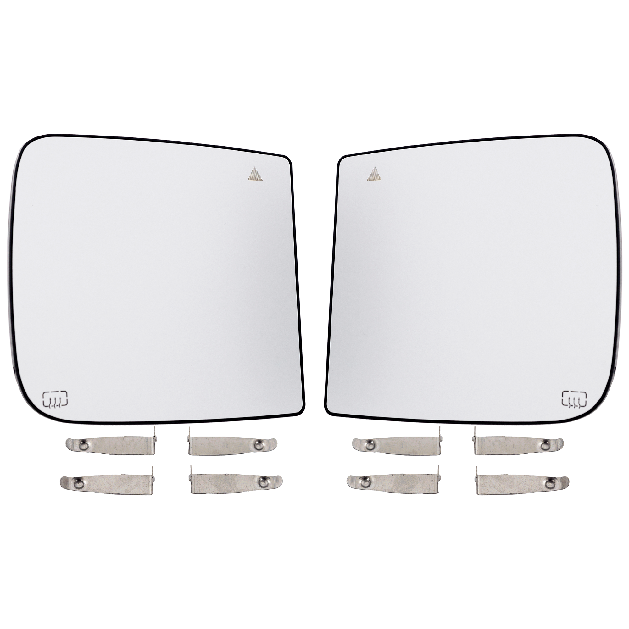 AM RAM 1500-19-24 TOWING MIRROR GLASS RH AND LH Heated No Auto dimming Signal Light w Blind Spot Detection w o Surround View Camera w Side Object Sensor w Chrome Trim Ram 2500-3500-19-21 Cr SKU SET DG191GR