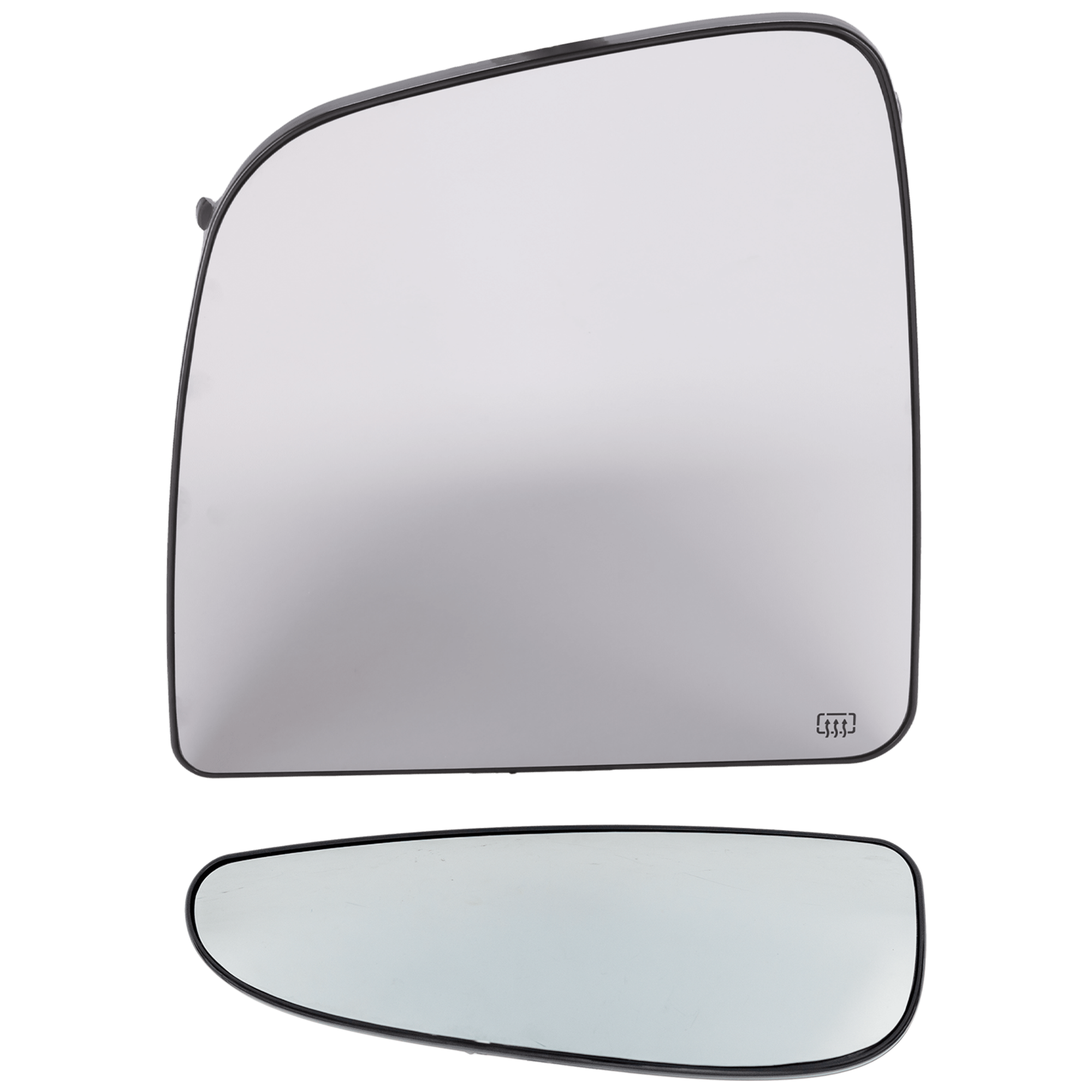 AM PROMASTER 2500 PROMASTER 1500-14-23 MIRROR GLASS LH Upper and Lower Set of 2 Power Heated Towing Wide SKU SET DG209GL 2