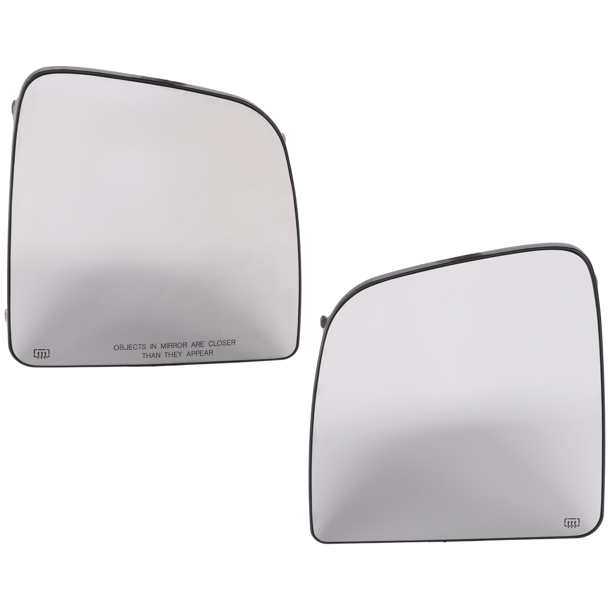 AM PROMASTER VAN 14-24 MIRROR GLASS RH AND LH Upper Power Heated Towing Wide w Blind Spot Detection SKU SET DG209GR Partslink CH1324182 CH1325182 OEM 68413476AA 68413481AA