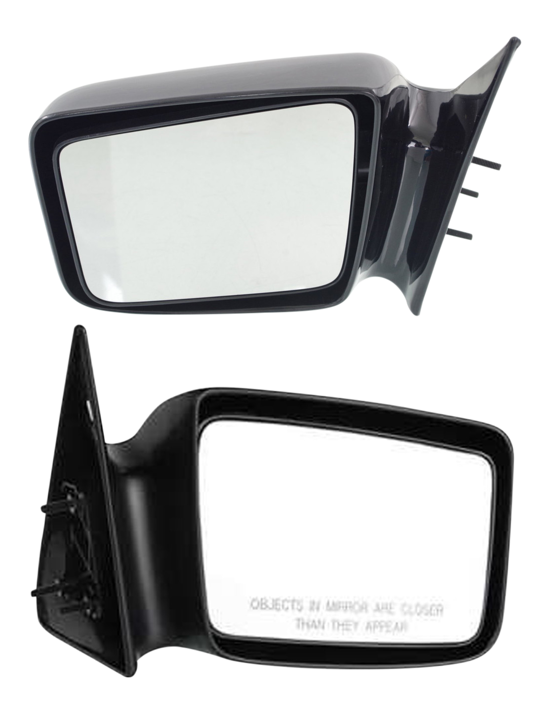 AM DAKOTA 87-96 MIRROR RH AND LH Manual Adjust Non Folding Non Heated Paintable 5 x 7 in. SKU SET DG28R Partslink CH1320163 CH1321163 OEM 4354344-4354345