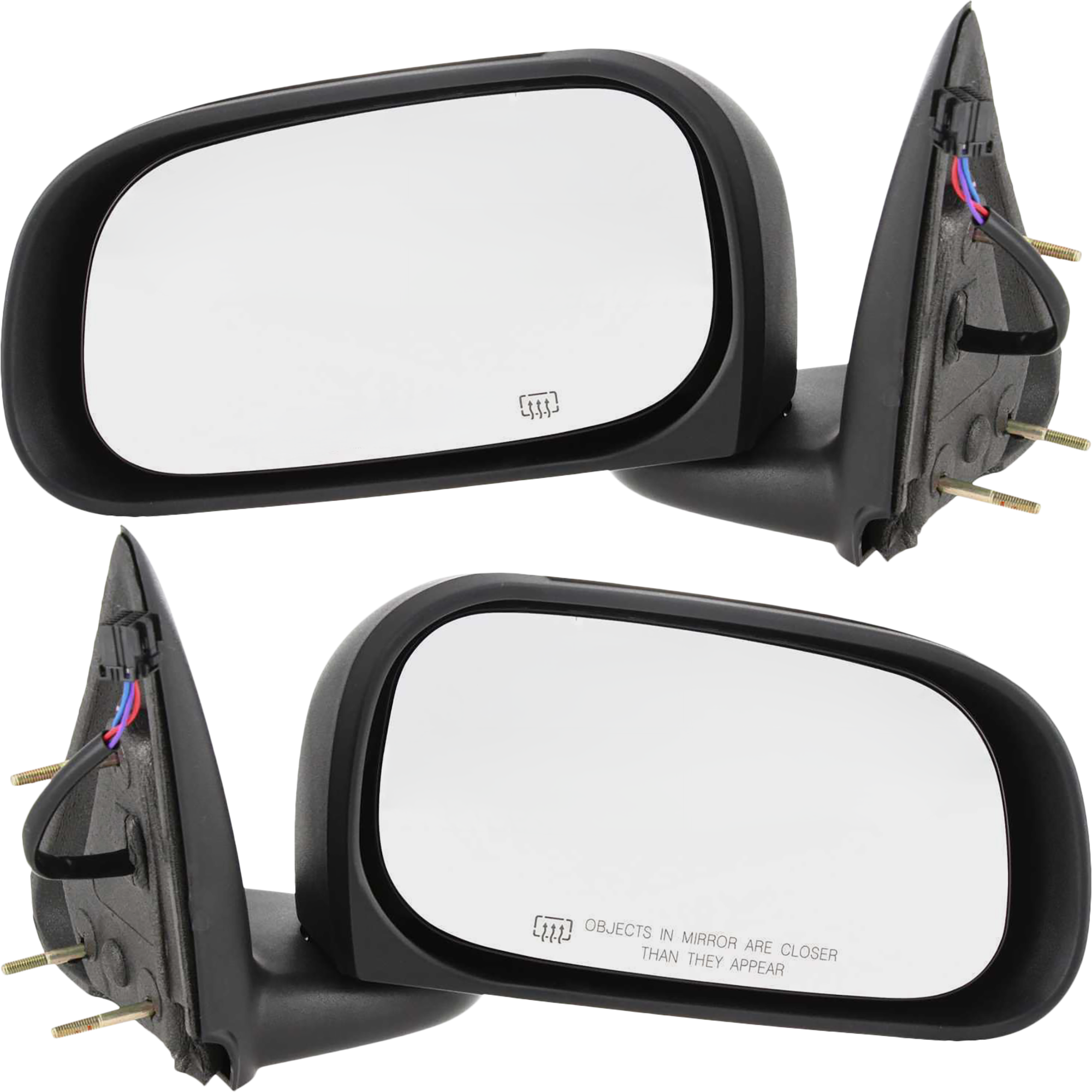 AM DAKOTA 05-11 RAIDER 06-09 MIRROR RH AND LH Power Manual Folding Heated Textured 6 x 9 in. SKU SET DG46ER Partslink CH1320237 CH1321237 OEM 55077624AE 55077625AD