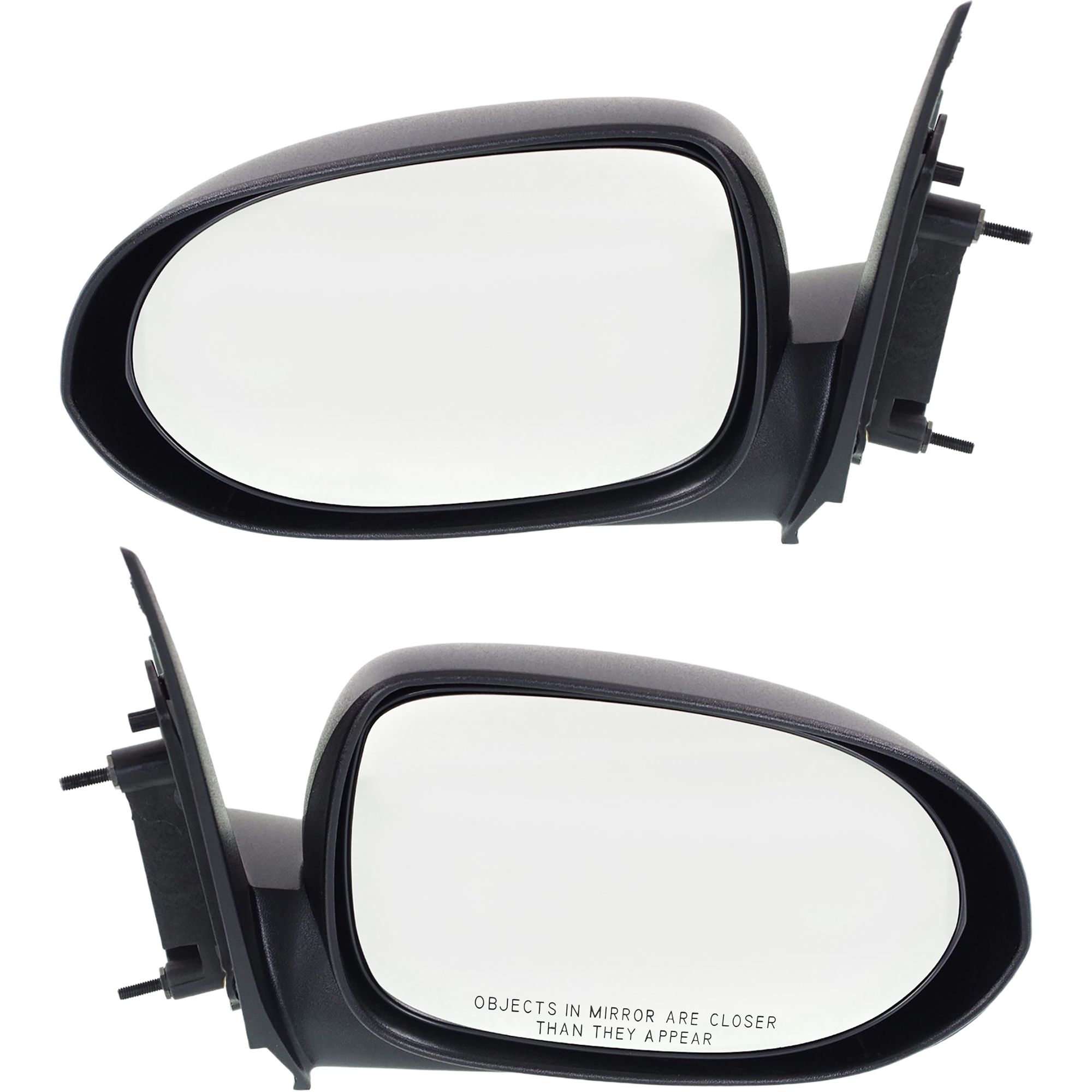 AM CALIBER 07-12 MIRROR RH AND LH Manual Adjust Non Folding Non Heated Textured SKU SET DG50R Partslink CH1320264 CH1321264 OEM 5115036AC 5115037AC
