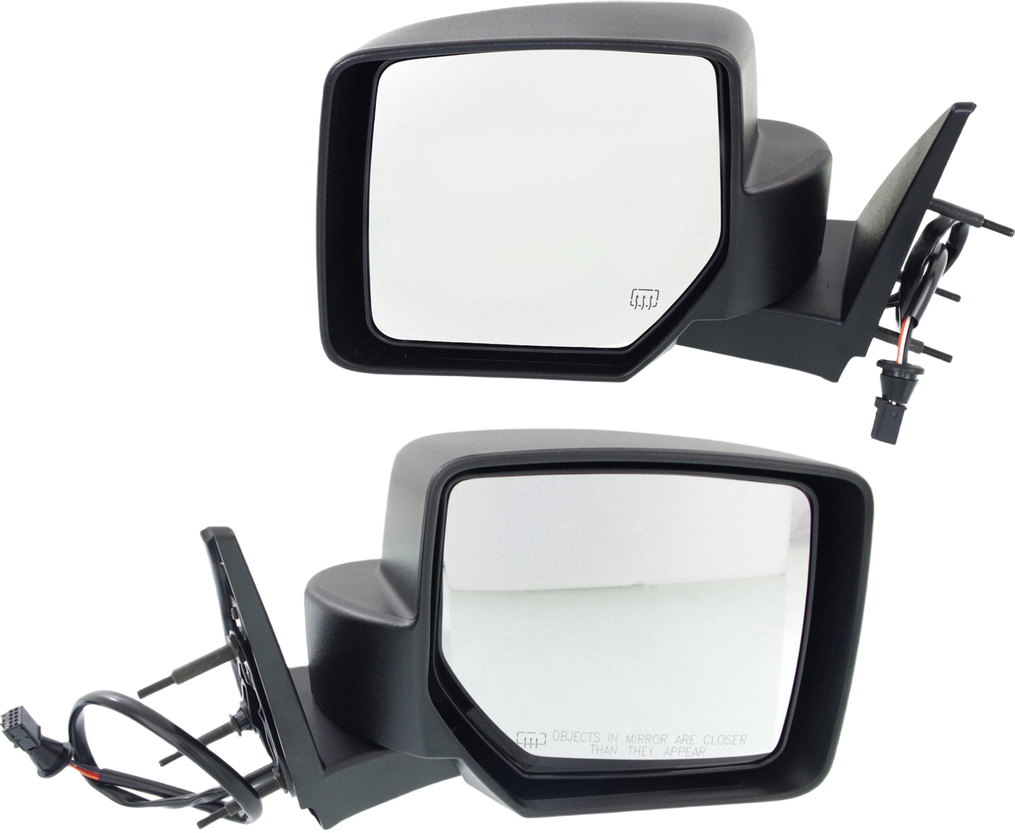 AM NITRO 07-11 MIRROR RH AND LH Power Manual Folding Heated Textured w One Touch SKU SET DG56ER Partslink CH1320278 CH1321278 OEM 55157190AJ 55157191AJ