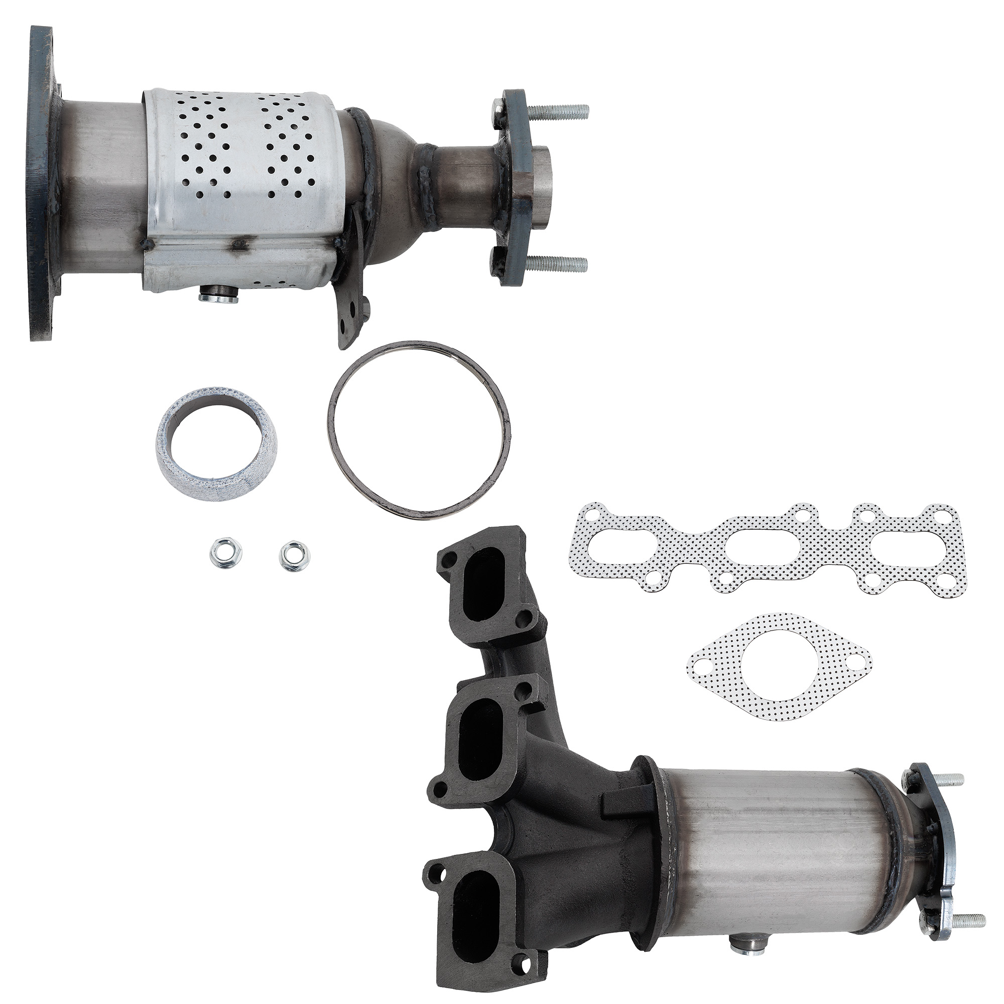 AM EXPLORER 11-12 MKX 11-15 FRONT CATALYTIC CONVERTER RH AND LH Radiator and Firewall Side SKU SET EF96030001