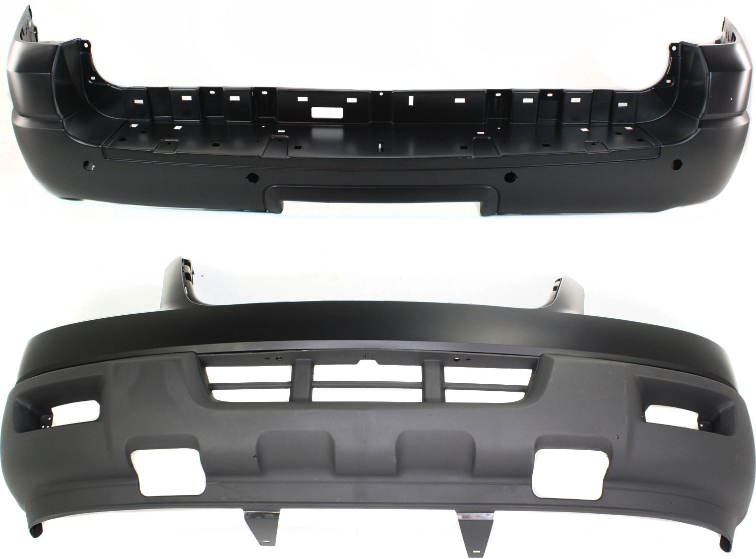 AM EXPEDITION 04-06 FRONT AND REAR BUMPER COVER NBX XLS XLT Models SKU SET F010366P 2 Partslink FO1000559 FO1100372 OEM 4L1Z17D957EAA 4L1Z17K835DAA