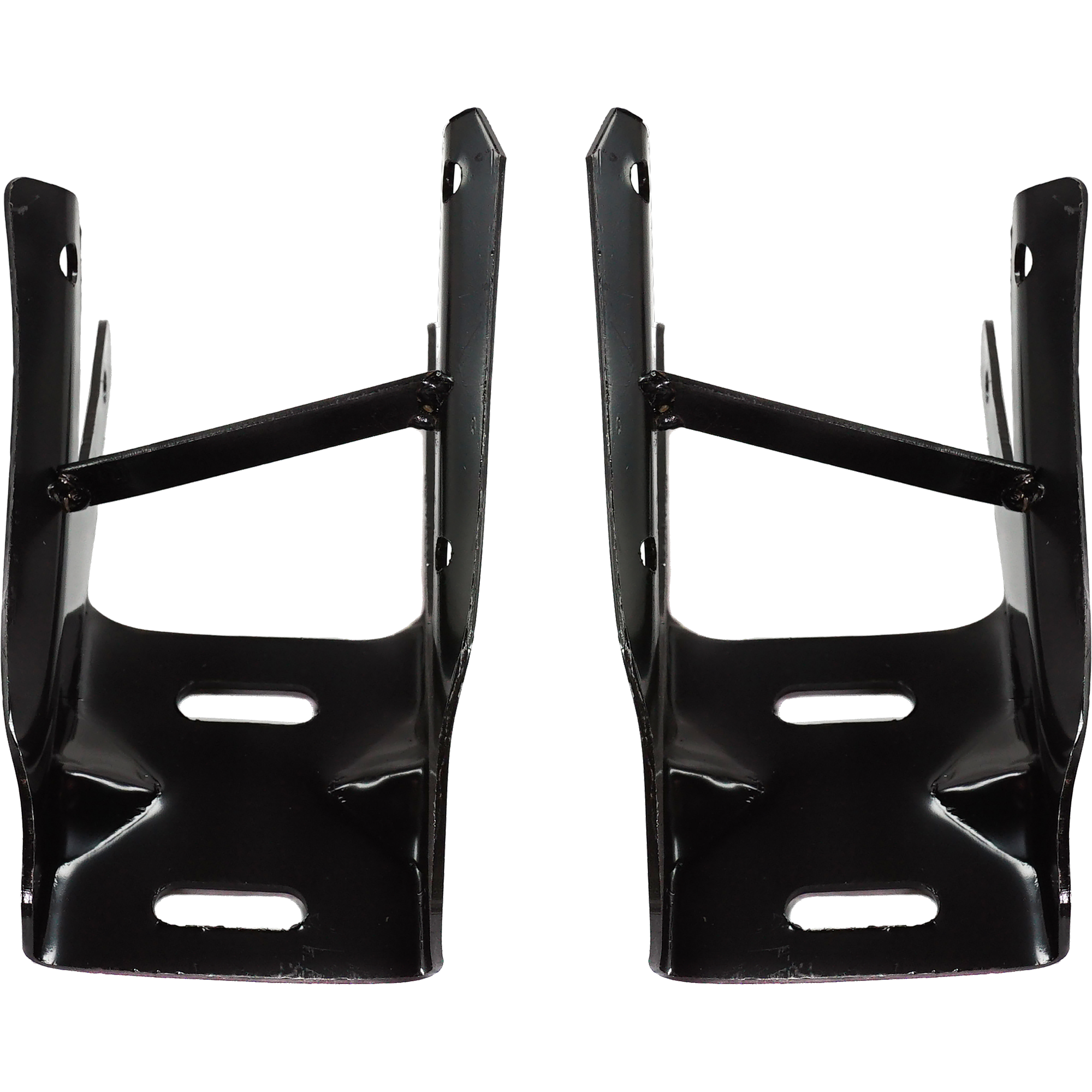 AM F SERIES 97-04 FRONT BUMPER BRACKET RH AND LH Mounting Bracket Mounted On Frame SKU SET F013103 Partslink FO1067129 FO1066129 OEM F75Z17N775CA F75Z17N775DA
