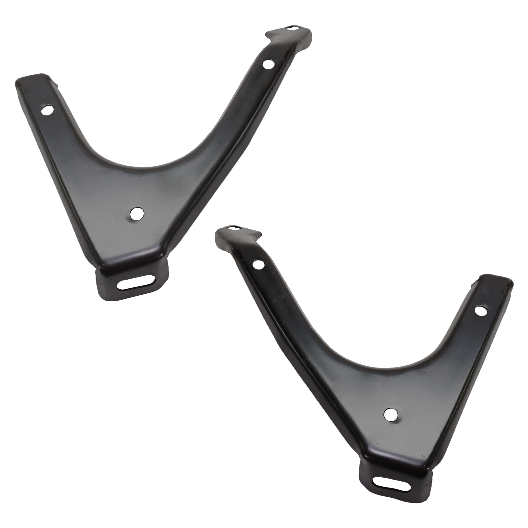 AM F SERIES SUPER DUTY 01-04 FRONT BUMPER BRACKET RH AND LH From 9-11-01-01 w Platinum Edition SKU SET F013129 Partslink FO1067149 FO1066149 OEM 1C3Z17B749BB 1C3Z17B750BB