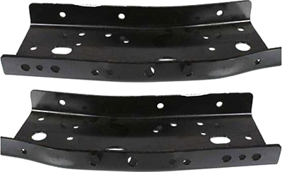 AM F SERIES SUPER DUTY 99-07 FRONT BUMPER BRACKET RH AND LH Plate Side Rail SKU SET F013131 Partslink FO1066141 FO1067141 OEM F81Z5015AA F81Z5016AA