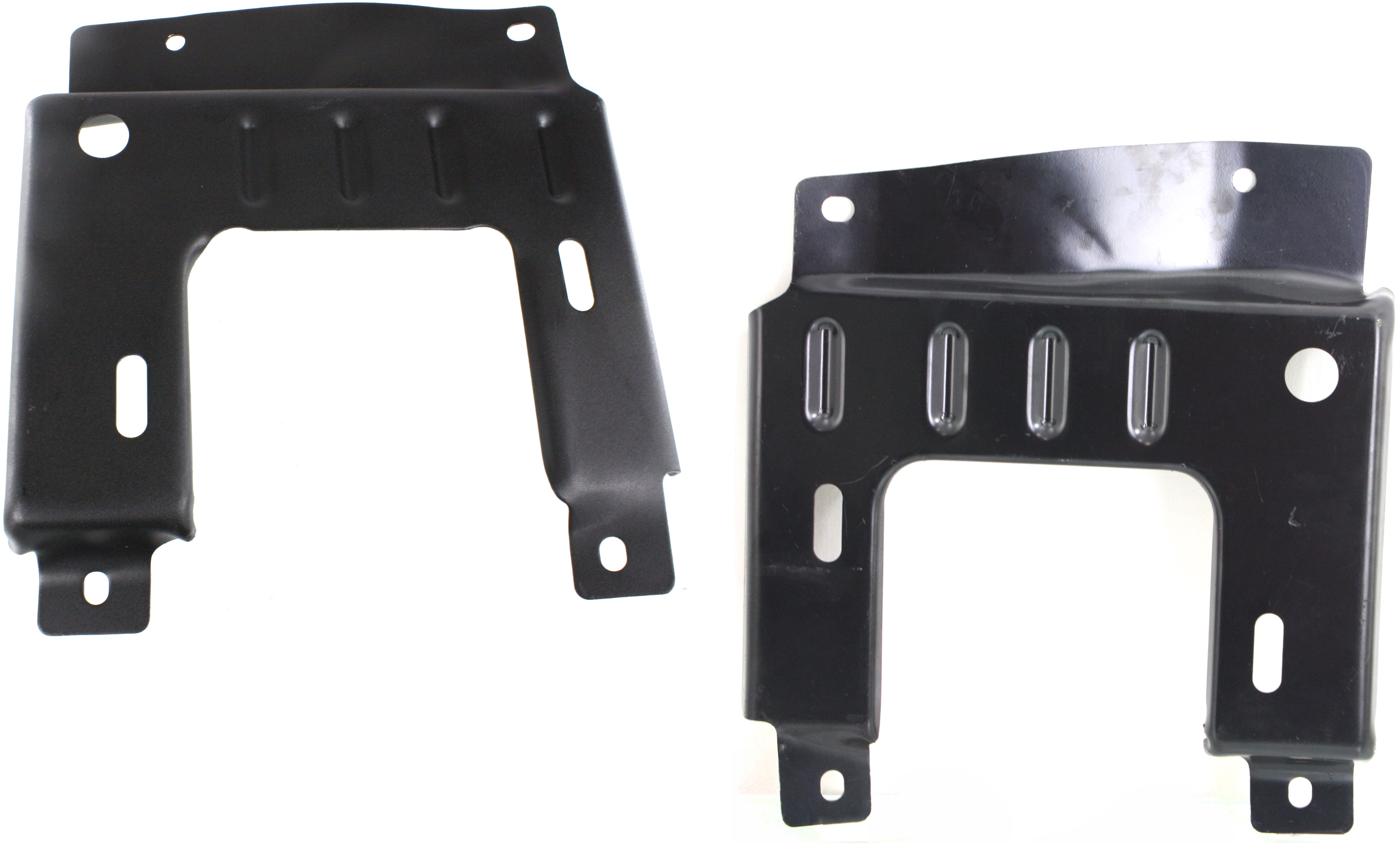 AM F 150-04-06 FRONT BUMPER BRACKET RH AND LH Plate Mounting SKU SET F013151 Partslink FO1066159 FO1067159 OEM 4L3Z17B984AA 4L3Z17B985AA