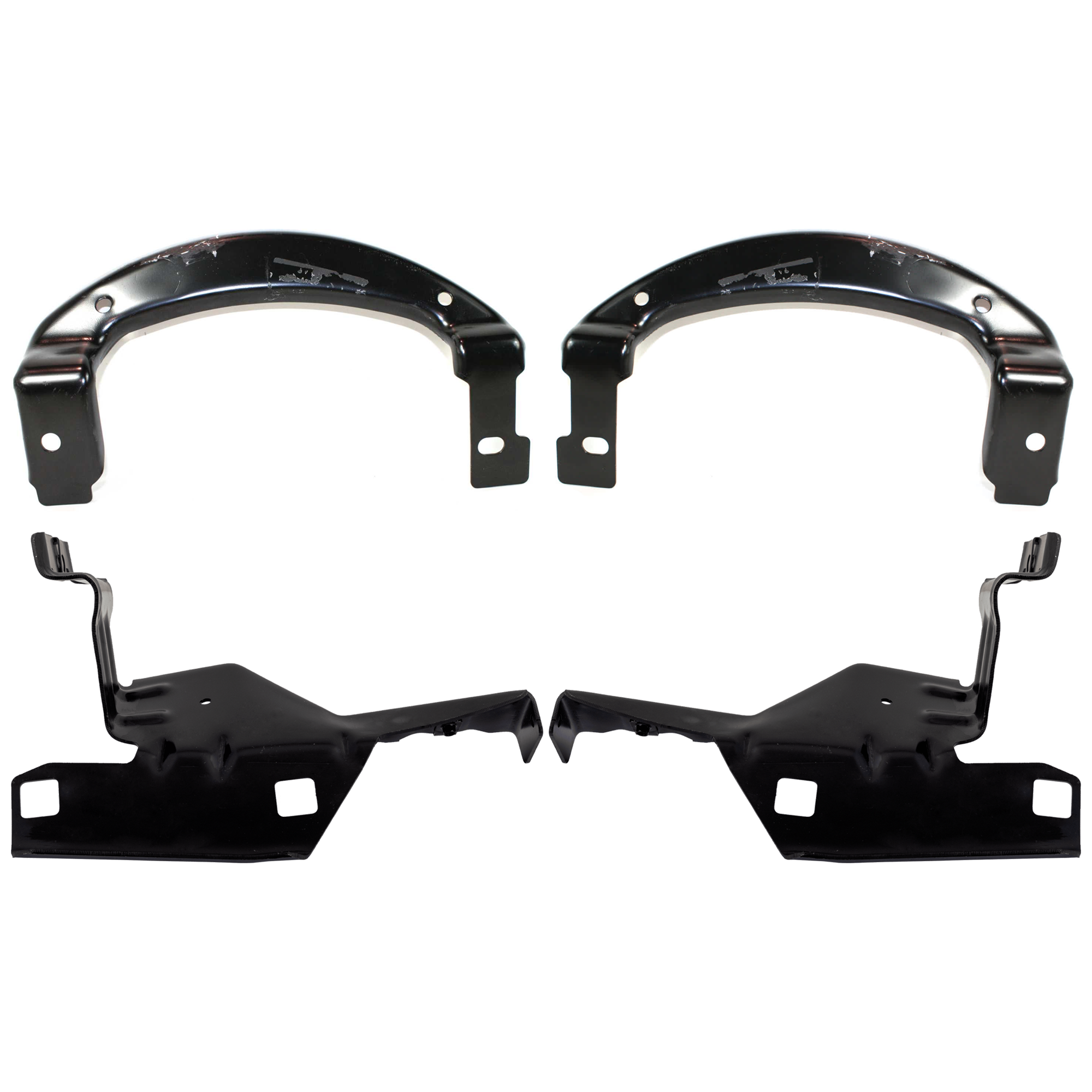 AM F 150-04-06 MARK LT 06-06 FRONT BUMPER BRACKET RH AND LH Outer Outer Bracket Set of 5 SKU SET F013153 A Partslink FO1066157 FO1066158 FO1067157 FO1067158 OEM 4L3Z17754AA 4L3Z17755AA 4L3Z17