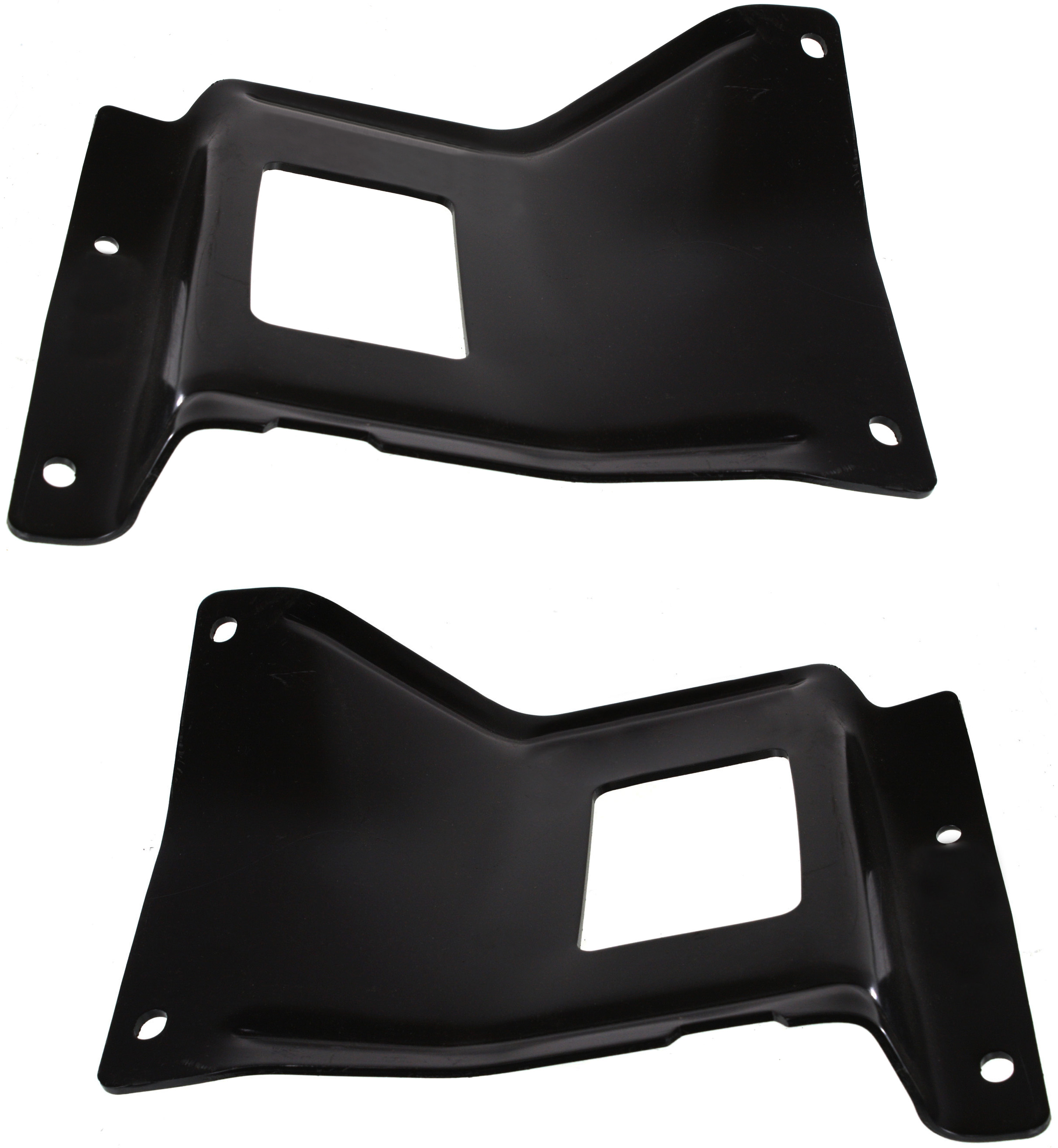 AM F SERIES SUPER DUTY 05-07 FRONT BUMPER BRACKET RH AND LH Included Mounting Plate Steel SKU SET F013161 Partslink FO1066163 FO1067163 OEM 5C3Z17B984AA 5C3Z17B985AA