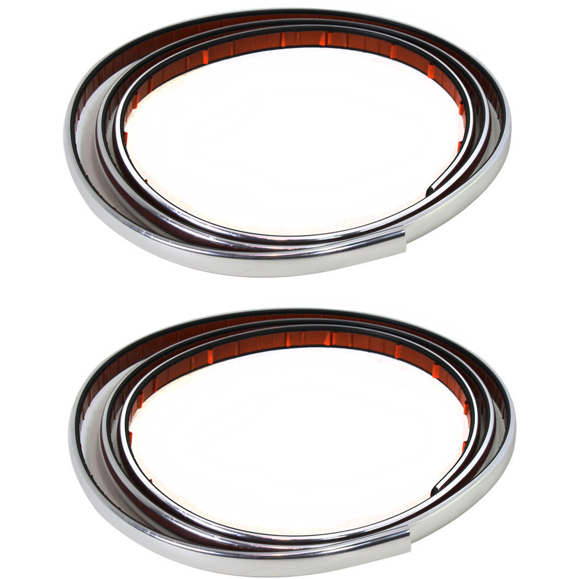 AM CROWN VICTORIA 98-99 FRONT BUMPER MOLDING RH AND LH Base LX Model Plastic Chrome SKU SET F015903-2