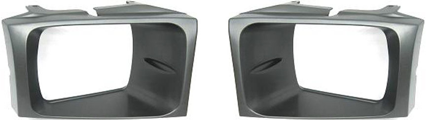AM F SERIES SUPER DUTY 99-04 HEAD LAMP DOOR RH AND LH Painted Black and Silver Sealed Beam Type SKU SET F072901 Partslink FO2512157 FO2513157 OEM F81Z13064AAA F81Z13064AAB