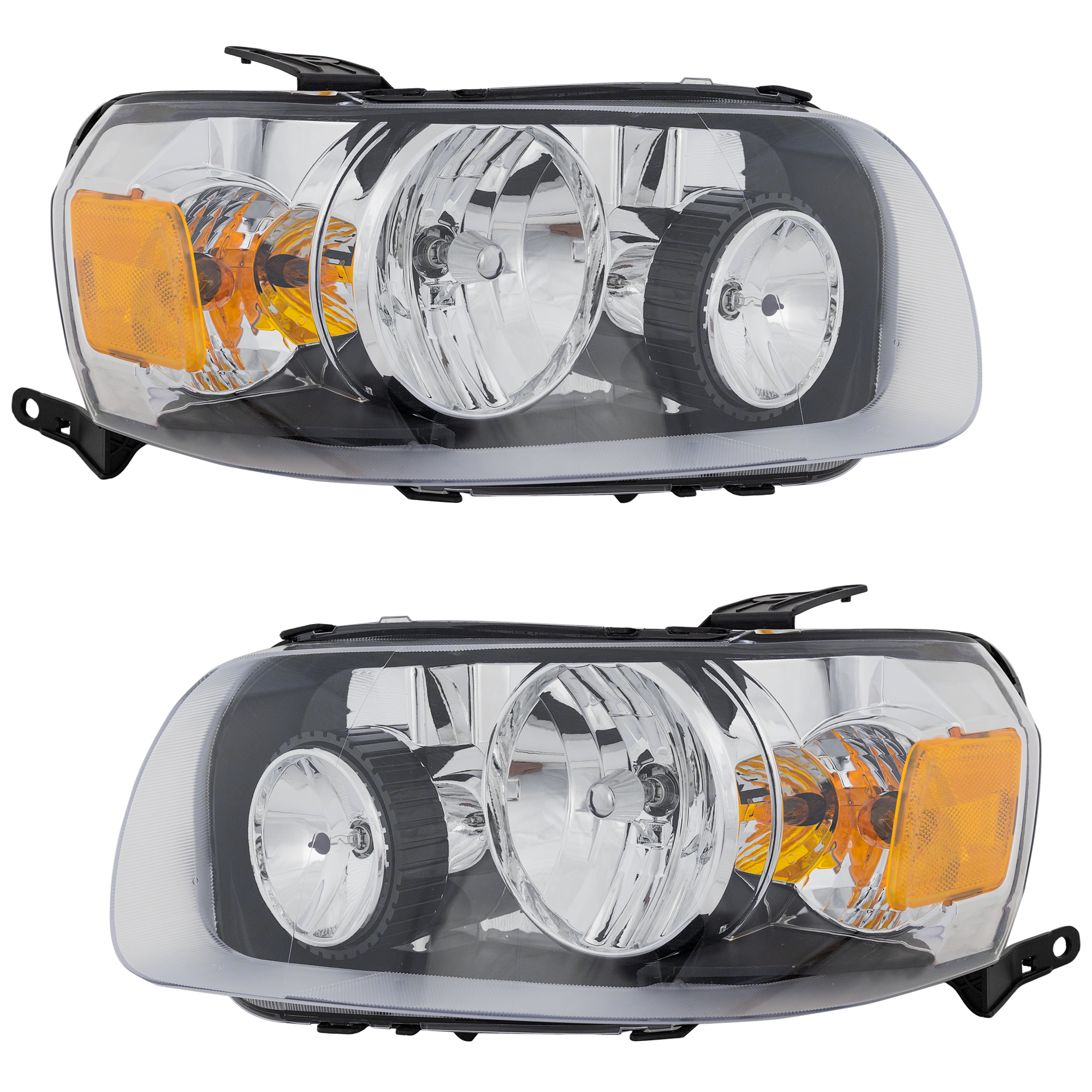 AM ESCAPE 05-07 HEAD LAMP RH AND LH Assembly Halogen SKU SET F100125 Partslink FO2519102 FO2518102 OEM 7L8Z13008A 7L8Z13008D