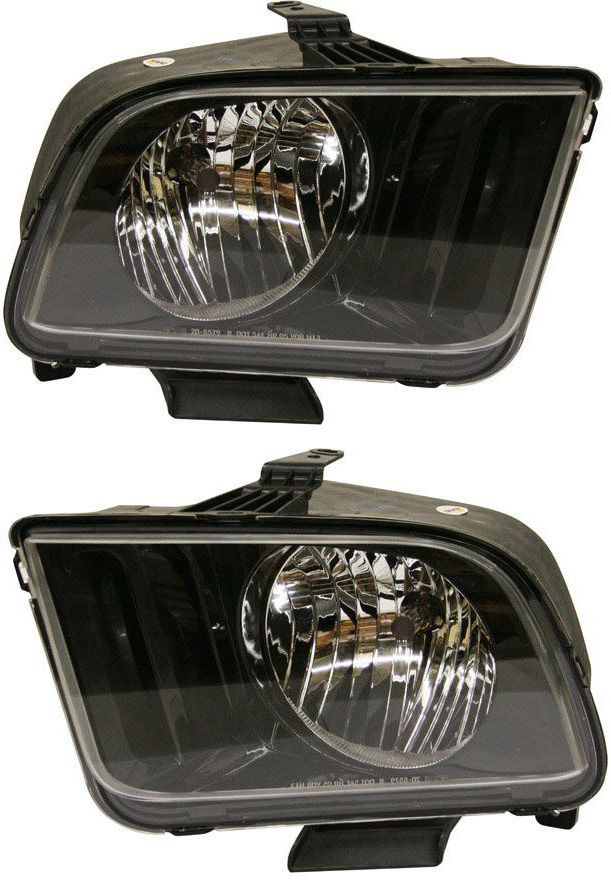 AM MUSTANG 07-09 HEAD LAMP RH AND LH Assembly Halogen SKU SET F100137 Partslink FO2502231 FO2503231 OEM 7R3Z13008D 7R3Z13008C