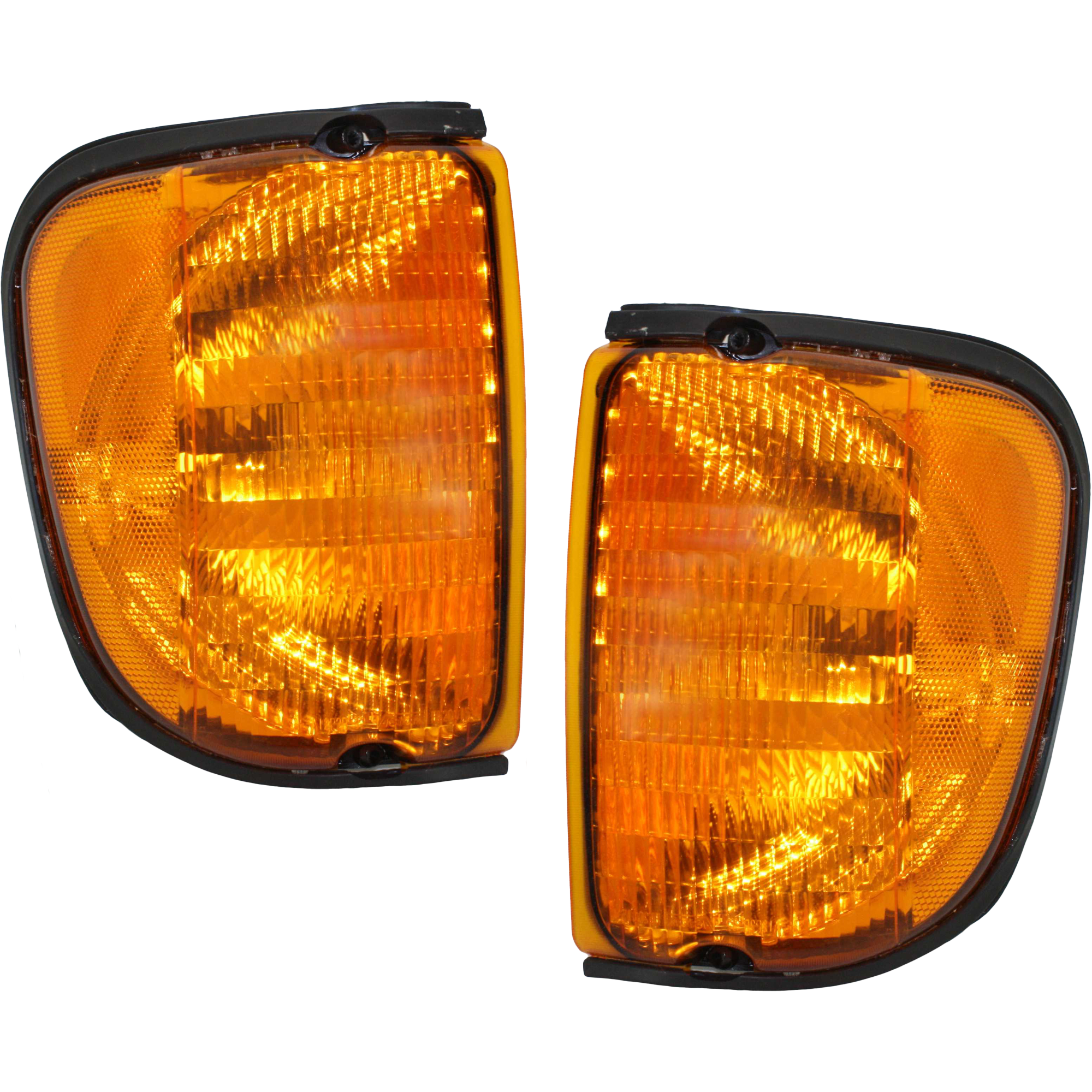 AM ECONOLINE VAN 03-07 CORNER LAMP RH and LH Lens and Housing Park Side Marker Lamp From 12-3-02 SKU SET F106301 OEM 3C2Z13200AA PFM 3C2Z13201AA PF