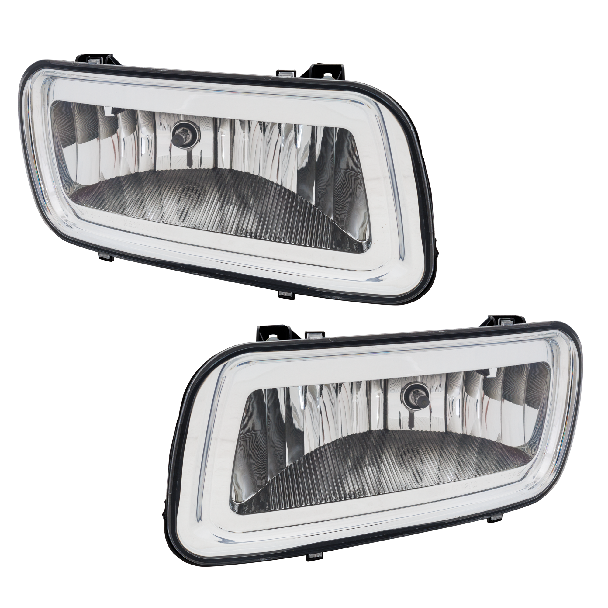 AM F 150-04-06 FRONT FOG LAMP RH AND LH Assembly w o Bracket To 8-8-05 SKU SET F107531 Partslink FO2593197 FO2592197 OEM 5L3Z15200A 5L3Z15201A