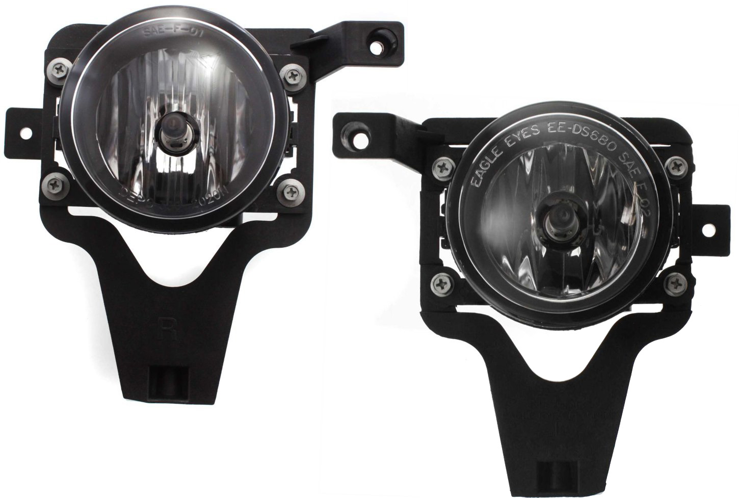 AM FOCUS 05-07 FRONT FOG LAMP RH AND LH Assembly Factory Installed SKU SET F107535 Partslink FO2593218 FO2592218 OEM 4S4Z15200AA 4S4Z15200AB